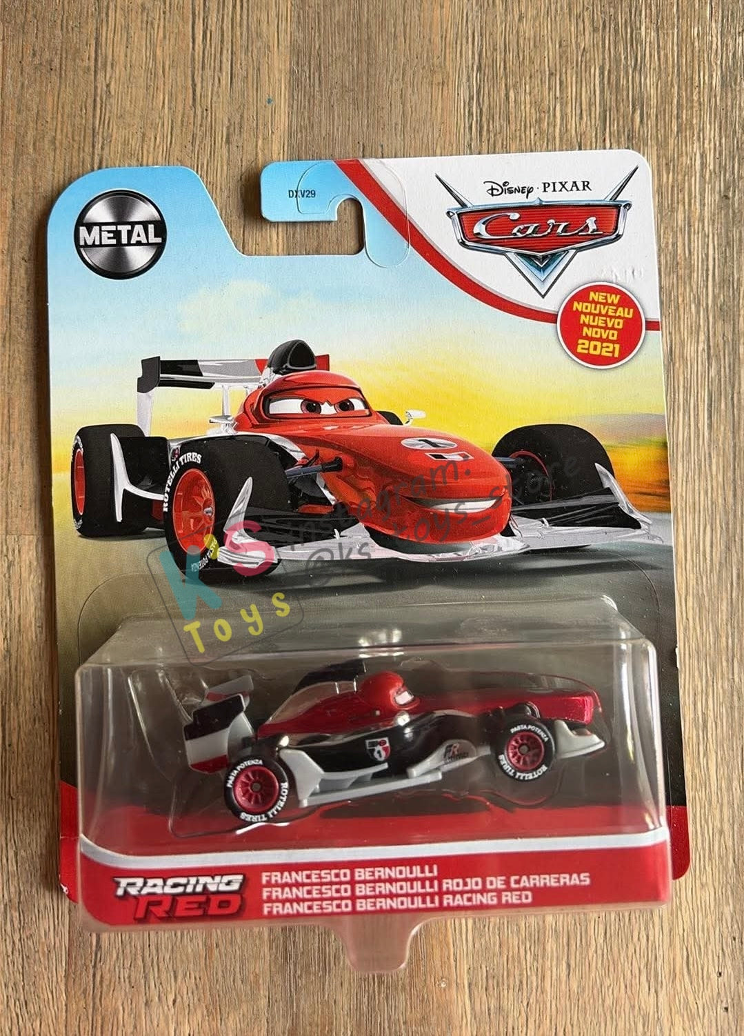 Complete Set of Red Racing Series Disney Pixar Cars by Mattel 1:55 - LIGHTNING MCQUEEN, MATER, FRANCESCO, CRUZ RAMIREZ, JACKSON STORM AND SALLY - BNIP