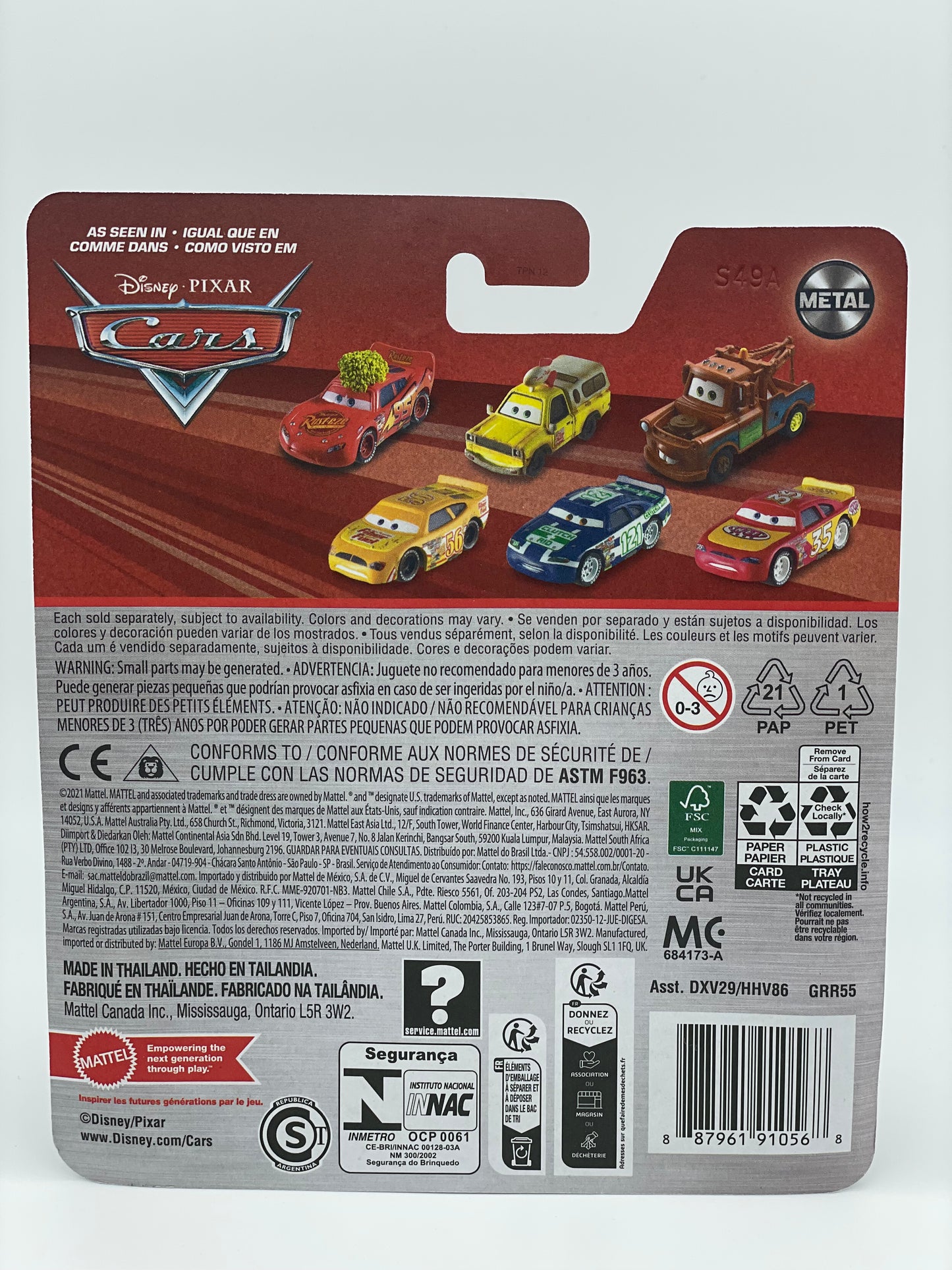 DISNEY PIXAR CARS BY MATTEL - "TODD MARCUS" CARS - 2024 RE-RELEASED - BNIP