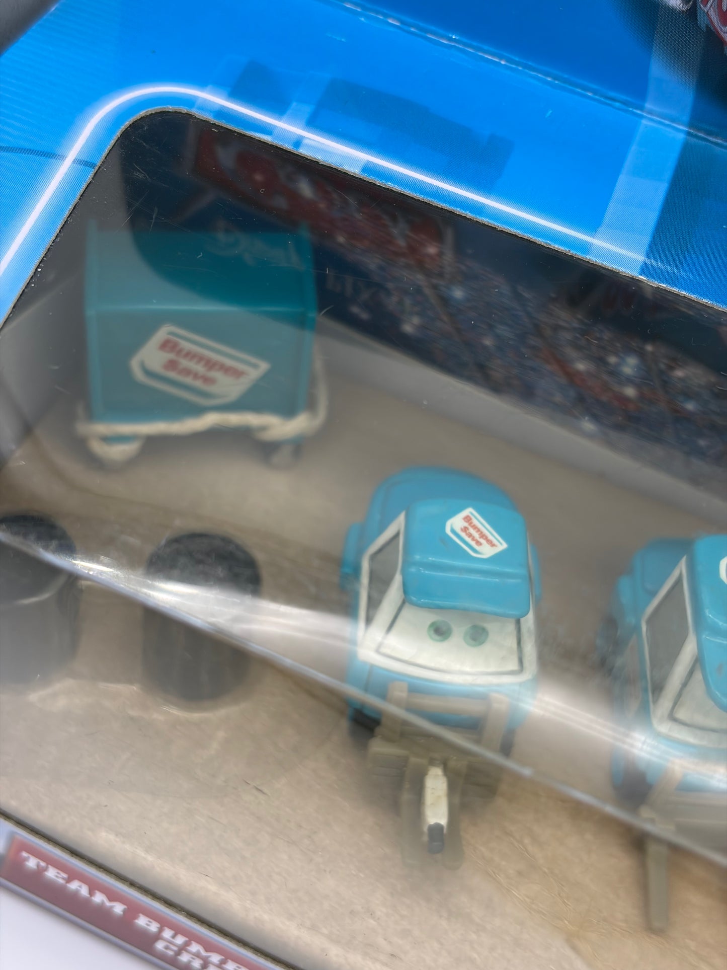RARE DISNEY PIXAR CARS BY MATTEL, TEAM CREW BUMPER SAVE - BNIP - READ DESCRIPTION!!!!!