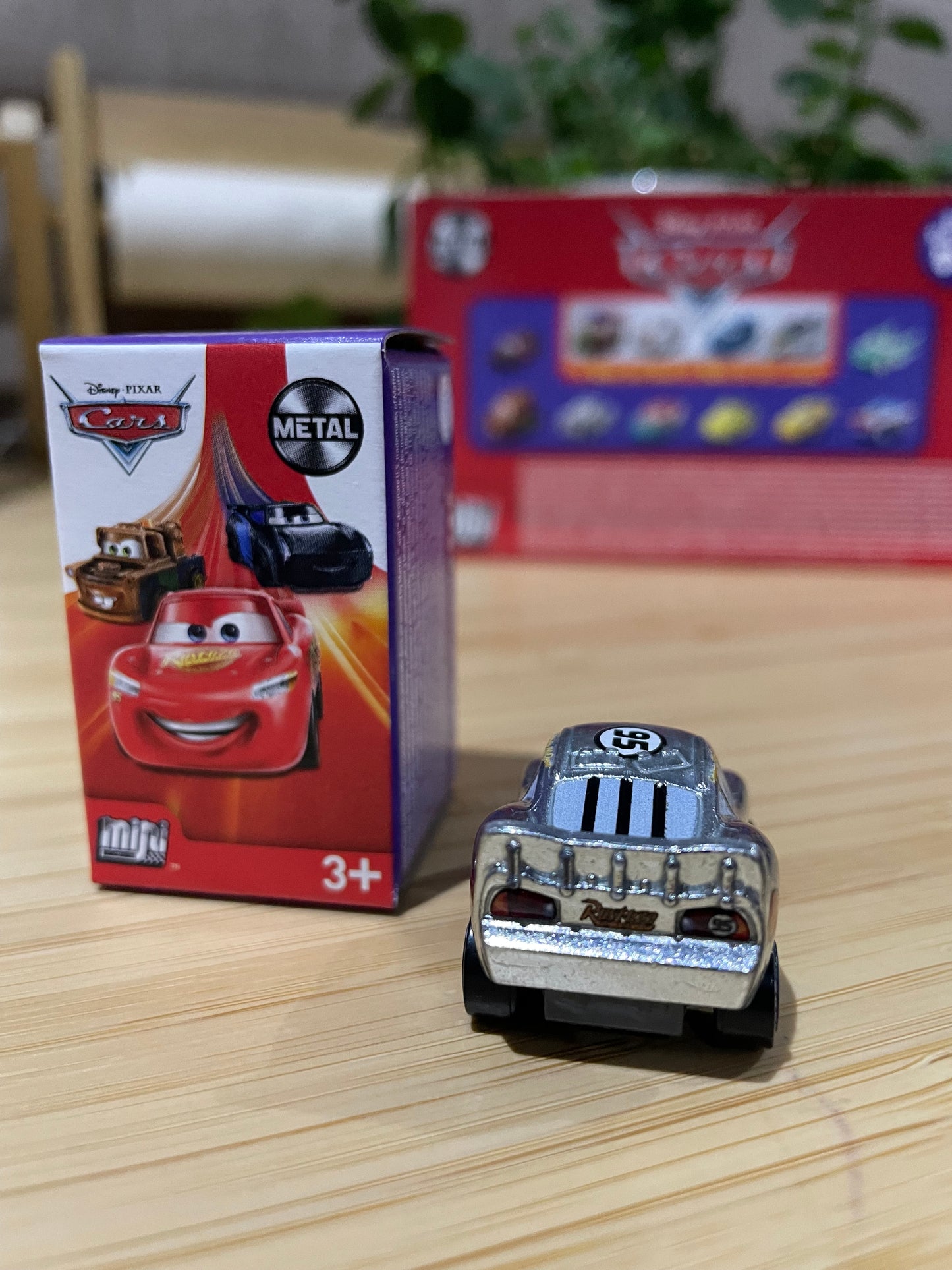 Mini Racers Pixar Disney Cars, 2021 Series 3 #27 SILVER RADIATOR SPRING LIGHTNING MCQUEEN
