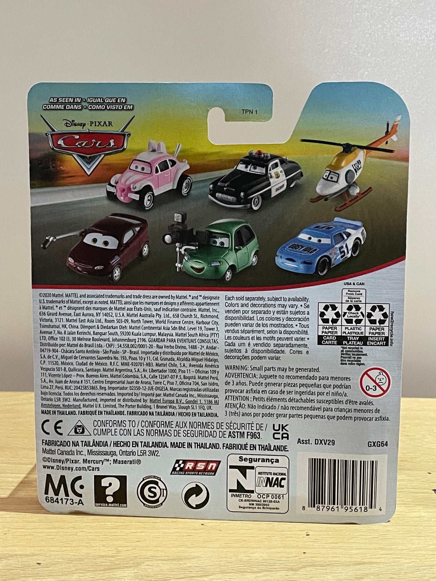 Disney Pixar Cars by MATTEL, ANTONIO VELOCE ECCELLENTE - BNIP
