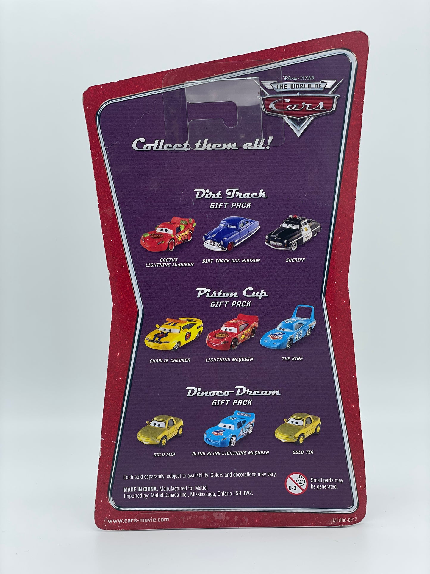 DISNEY PIXAR CARS 3 PACK DINOCO DREAM GIFT PACK "GOLD MIA, GOLD TIA, AND BLING BLING LIGHTNING MCQUEEN (VARIANT)" - BNIP