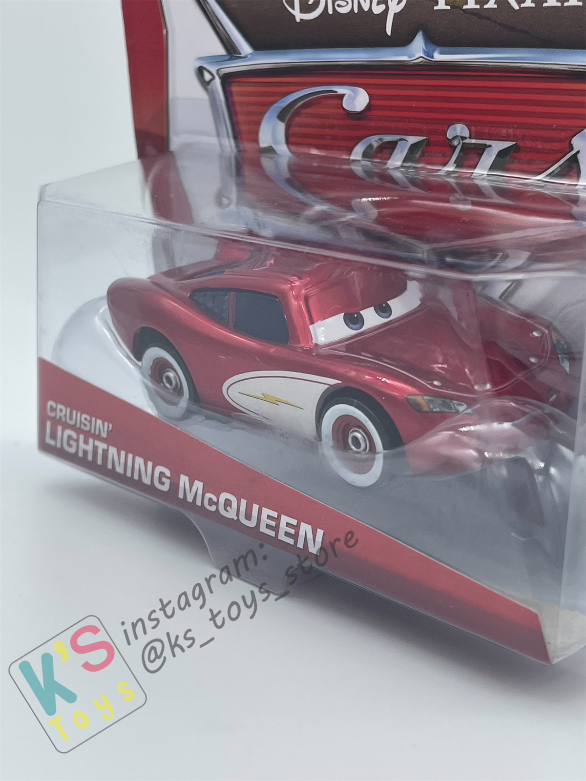 DISNEY PIXAR CARS BY MATTEL 1:55, CRUISING LIGHTNING MCQUEEN - BNIP