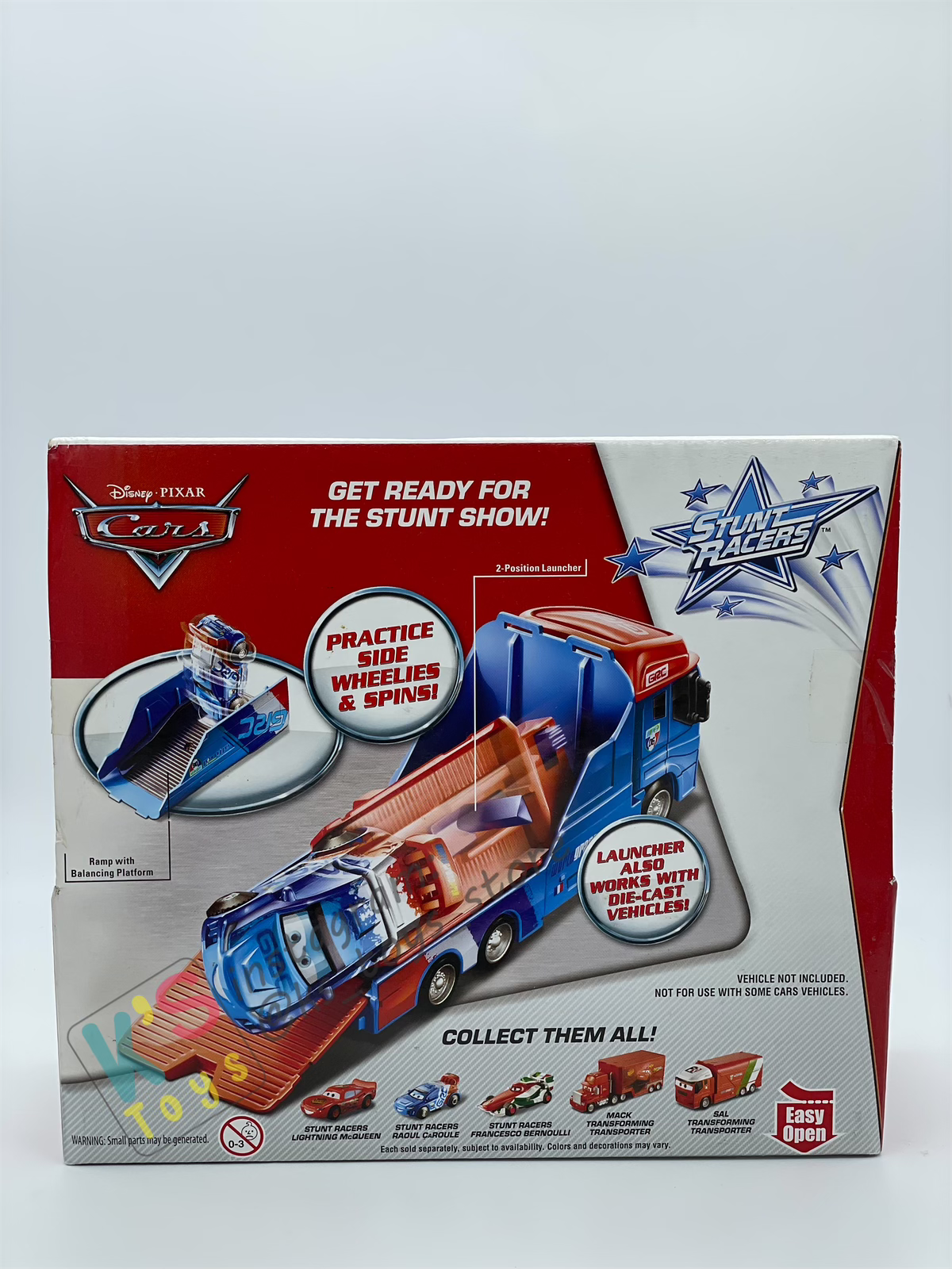 DISNEY PIXAR CARS BY MATTEL "ANDRE TRANSFORMING TRANSPORTER" STUNT RACERS SERIES - BNIP