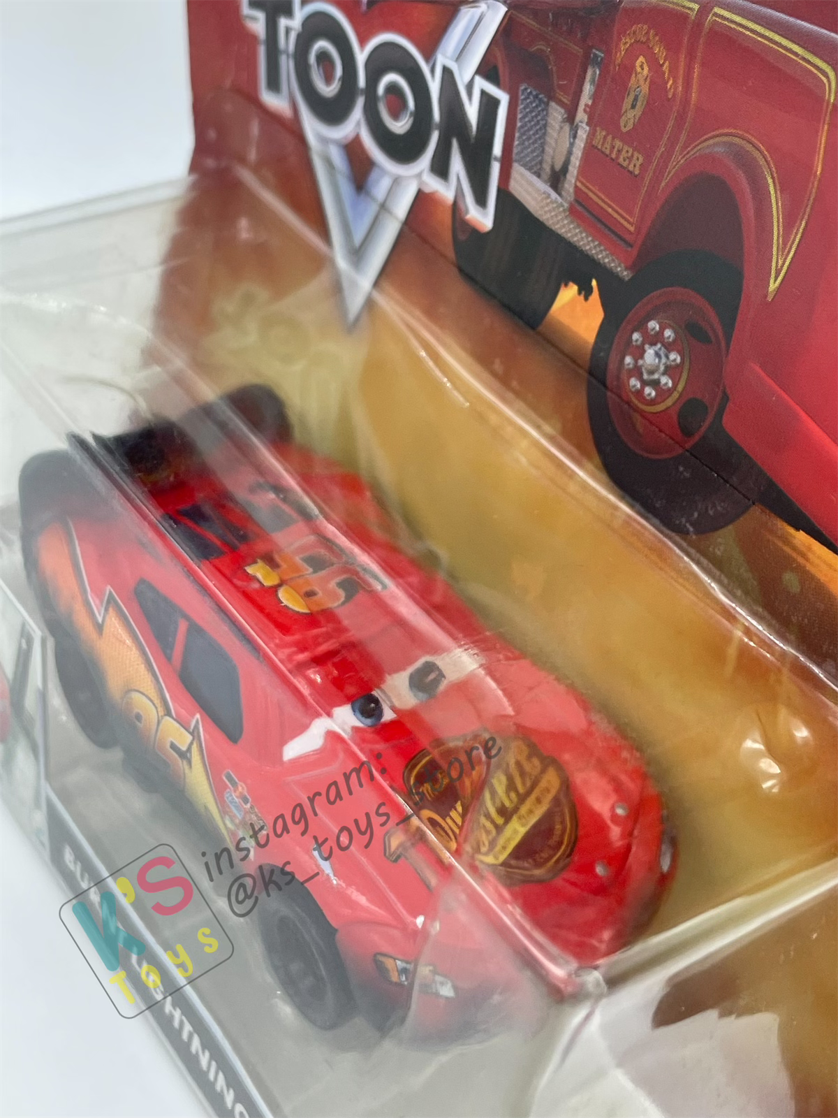 DISNEY PIXAR CARS "BURNT LIGHTNING MCQUEEN" RESCUE SQUAD MATER SERIES - Cars Toon - BNIP