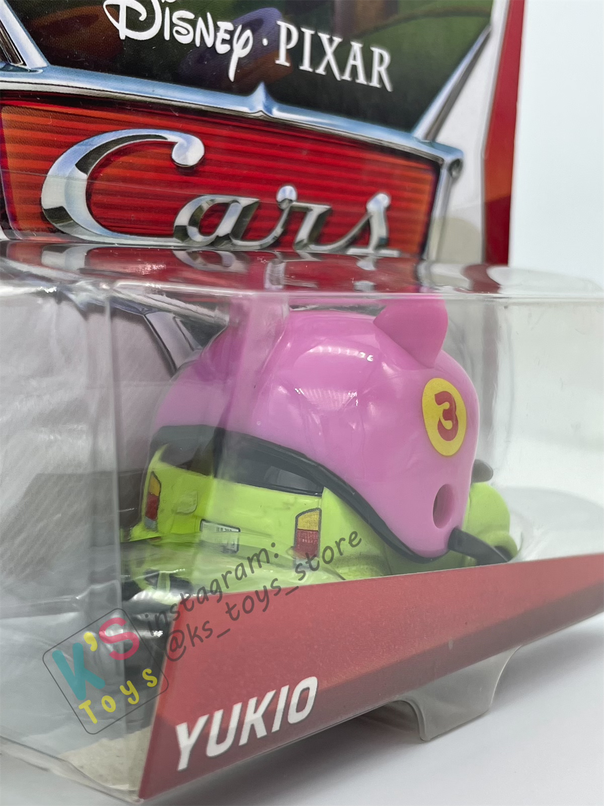 DISNEY PIXAR CARS BY MATTEL 1:55,YUKIO - SUPER CHASE SERIES - BNIP