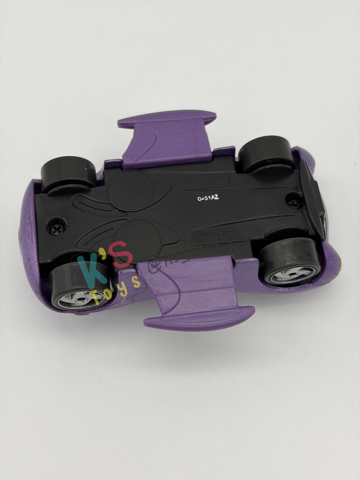 PRE-OWNED / LOOSE DELUXE DISNEY PIXAR CARS BY MATTEL - "HOLLEY SHIFTWELL WITH WINGS" CARS 2 PALACE CHAOS SERIES - GOOD CONDITION