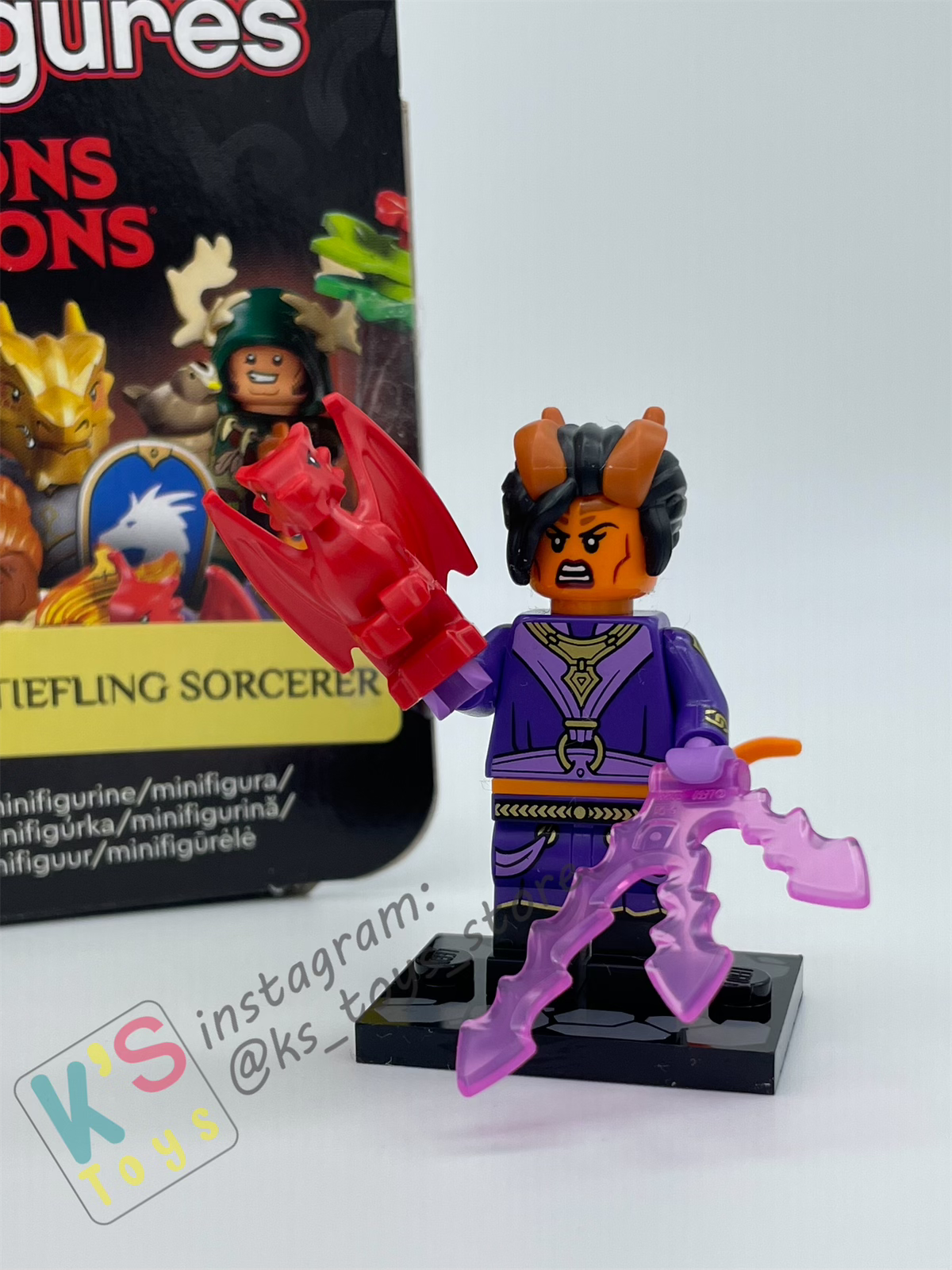 TIEFLING SORCERER - Lego Minifigures 71047 Dungeons and Dragons - 01 October 2024 Released in Australia