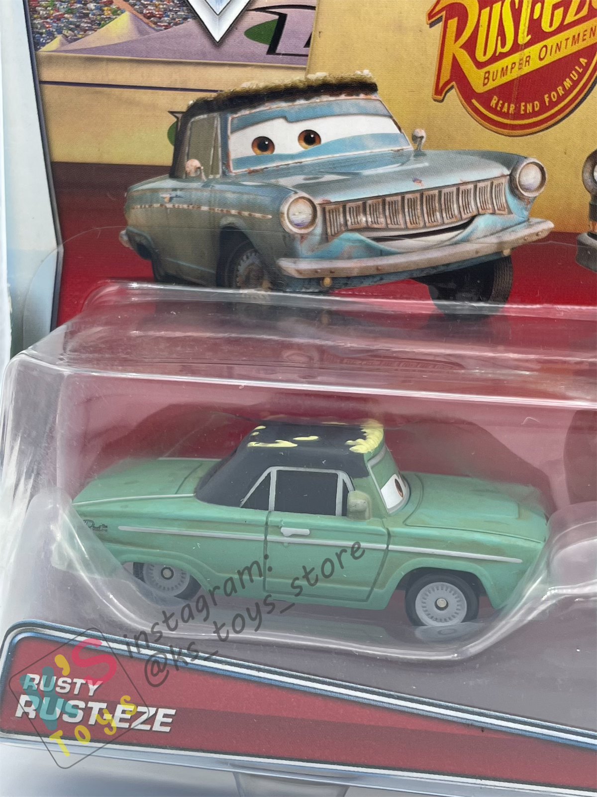 Disney Pixar Cars 1:55 by Mattel 2-Pack DUSTY RUST-EZE AND RUSTY RUST-EZE - RUST-EZE RACING CENTER SERIES - BNIP