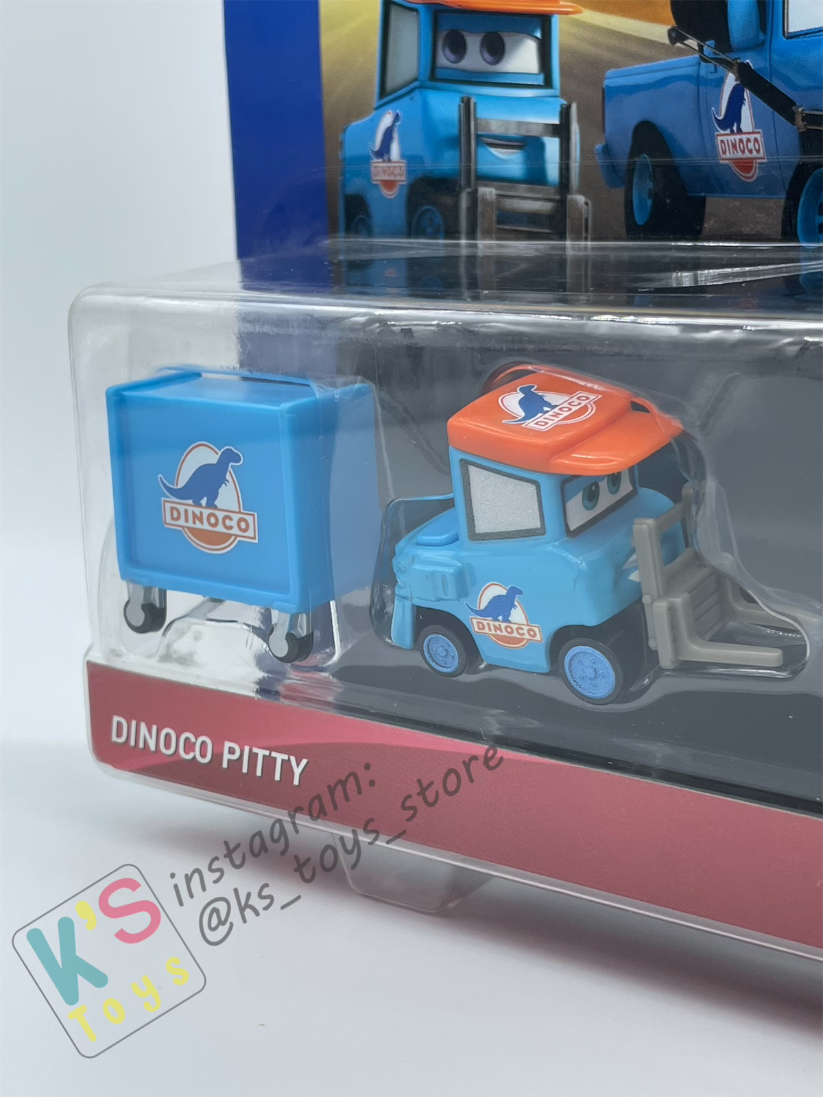 Disney Pixar Cars 1:55 by Mattel 2-Pack DINOCO PITTY and ROGER WHEELER - DINOCO 400 SERIES - BNIP