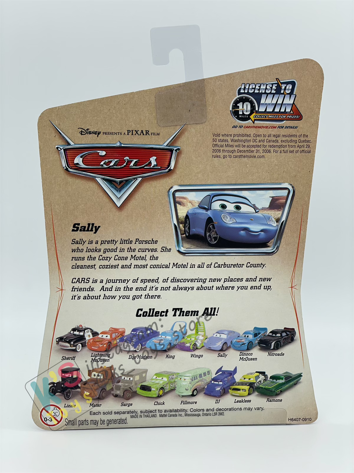 DISNEY PIXAR CARS 1:55 BY MATTEL, SALLY - FIRST RELEASED CARS SERIES - BNIP