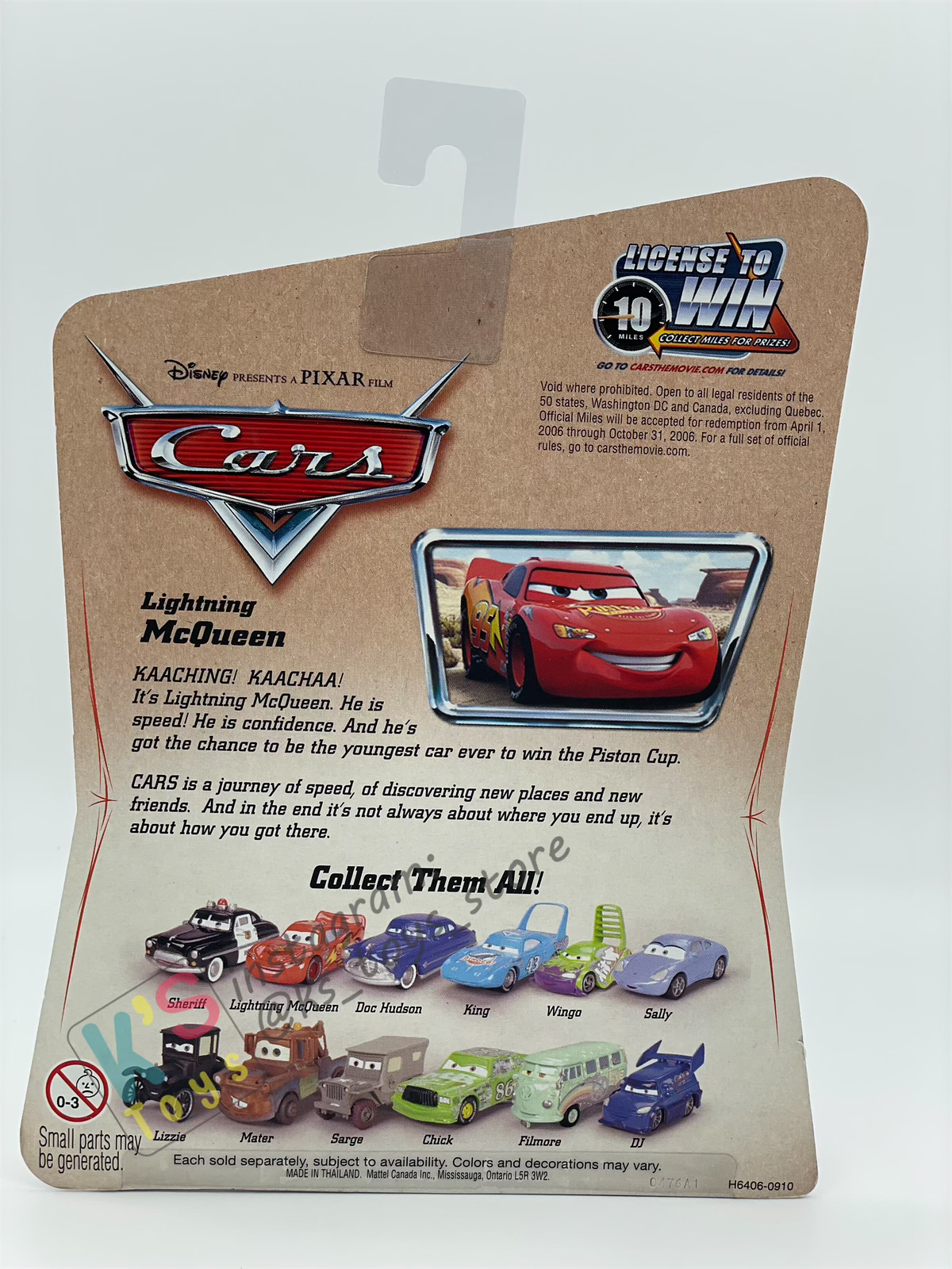 DISNEY PIXAR CARS 1:55 BY MATTEL, LIGHTNING MCQUEEN CARS 1 - FIRST RELEASED CARS SERIES - BNIP