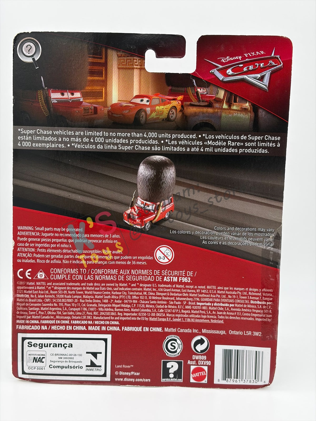 DELUXE DISNEY PIXAR CARS BY MATTEL - SGT HIGHGEAR - SCAVENGER HUNT SERIES - BNIP