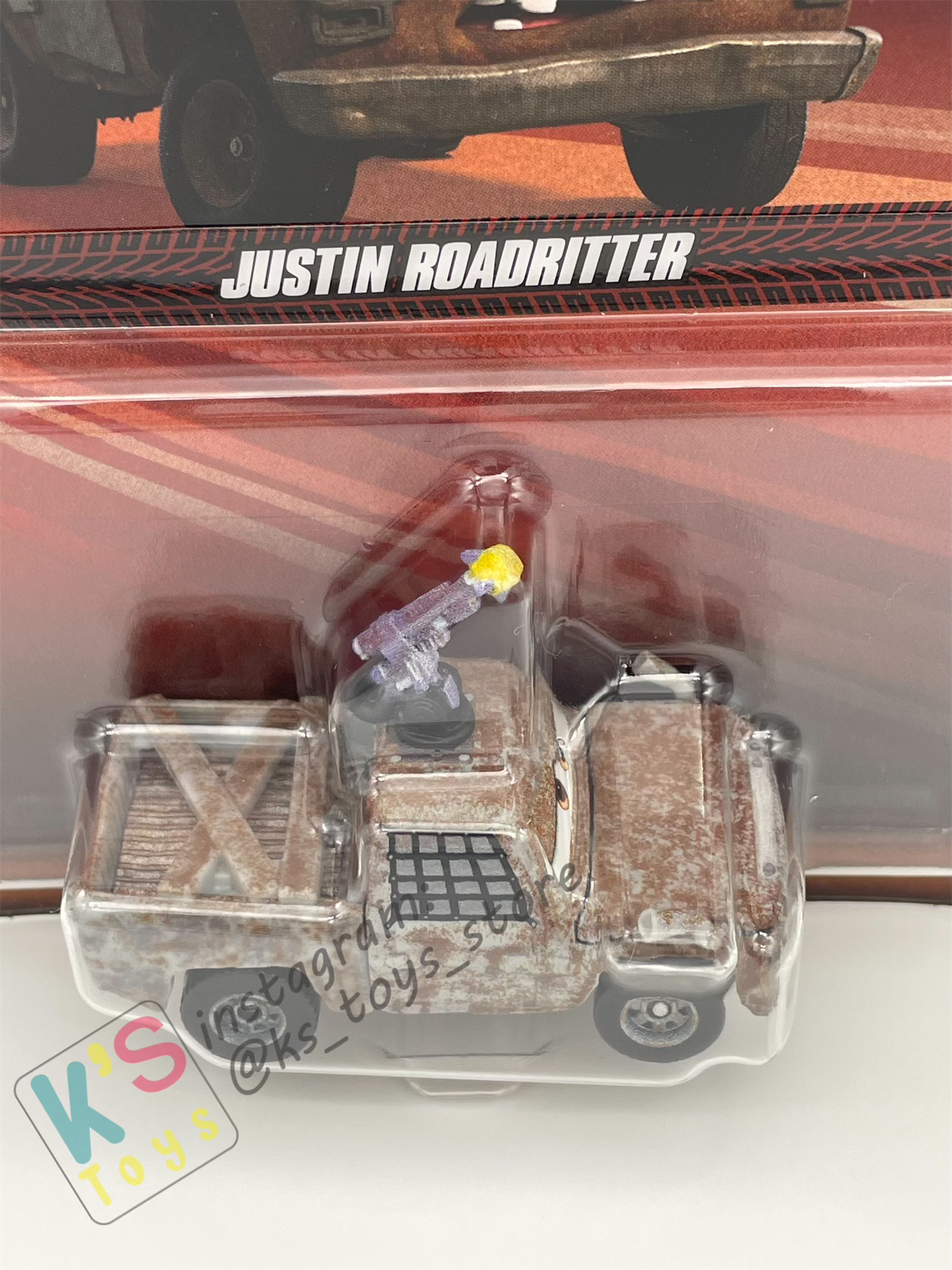 Disney Pixar Cars by MATTEL, JUSTIN ROADRITTER - 2024 NEW RELEASE - BNIP