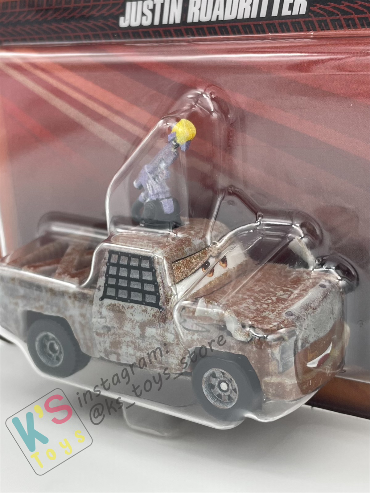 Disney Pixar Cars by MATTEL, JUSTIN ROADRITTER - 2024 NEW RELEASE - BNIP