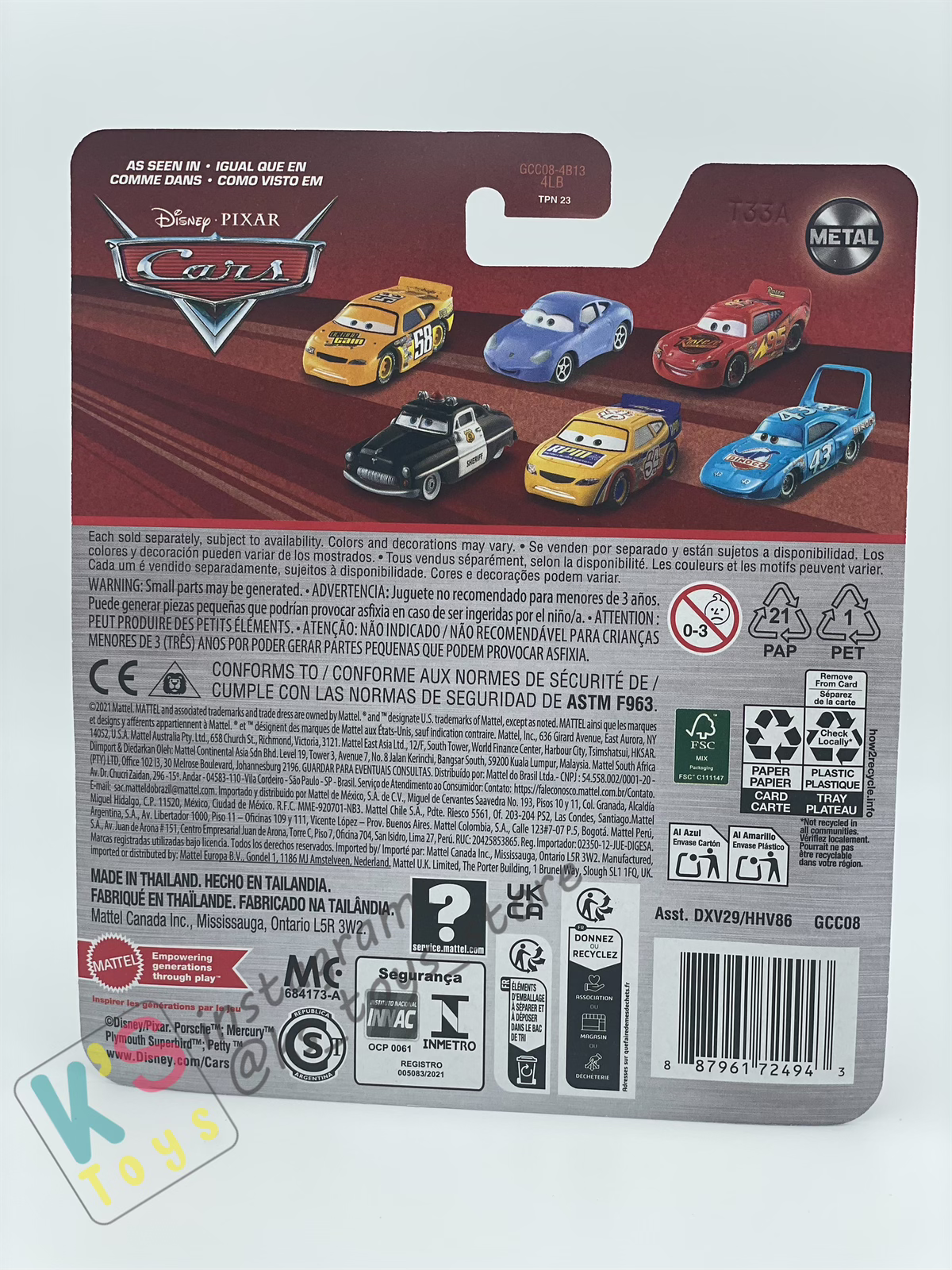 Disney Pixar Cars by MATTEL, DAVE ALTERNATORS (RE-VOLTING) - 2024 RE-RELEASED - BNIP