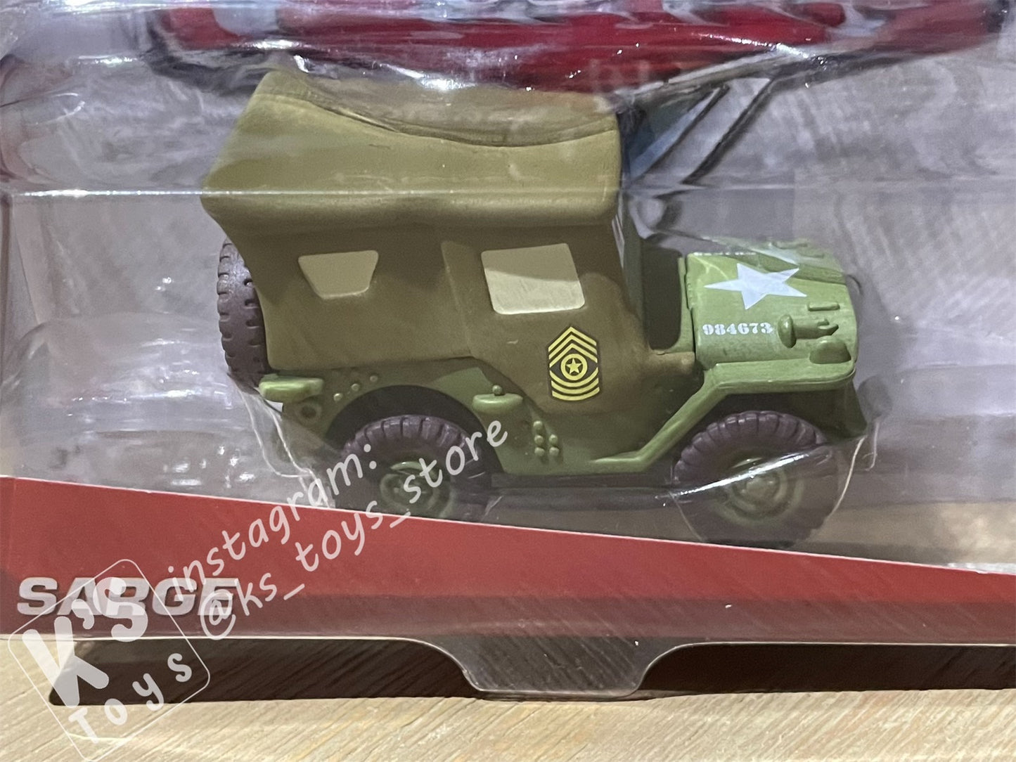 DISNEY PIXAR CARS BY MATTEL, “SARGE" WHEEL WELL MOTEL SERIES - BNIP