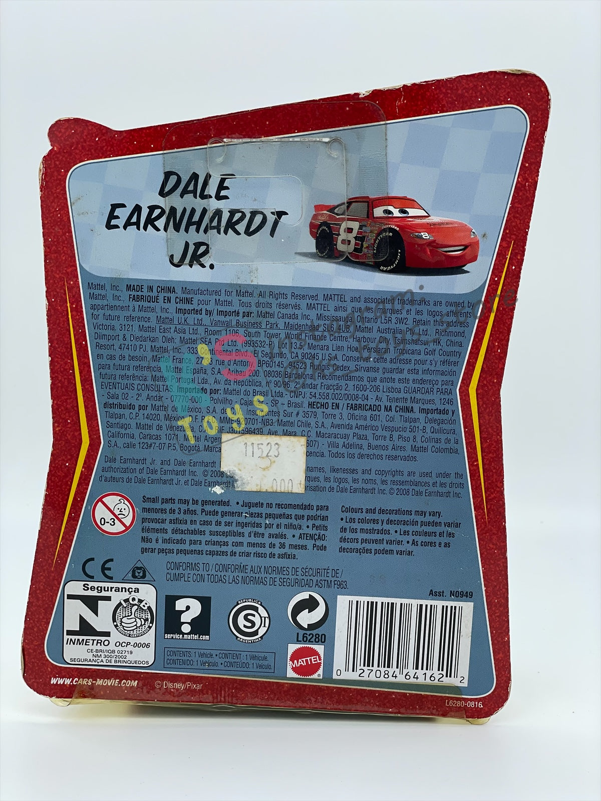 DISNEY PIXAR CARS BY MATTEL, RACE ORAMA SERIES - DALE EARNHARDT JR - BNIP - READ DESCRIPTION!!!