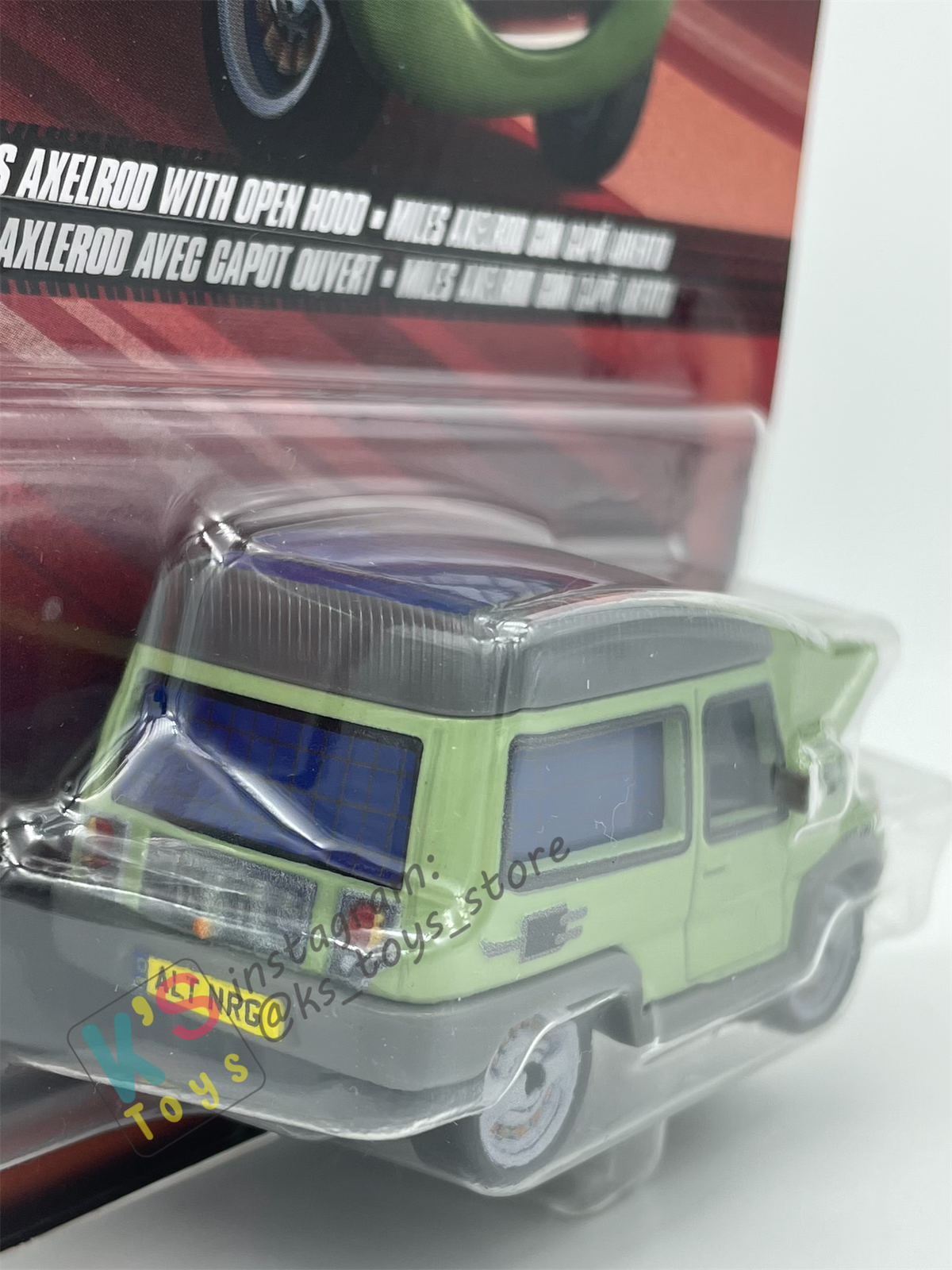 DISNEY PIXAR CARS BY MATTEL - "MILES AXELROD OPEN HOOD" 2023 RE-RELEASED - BNIP