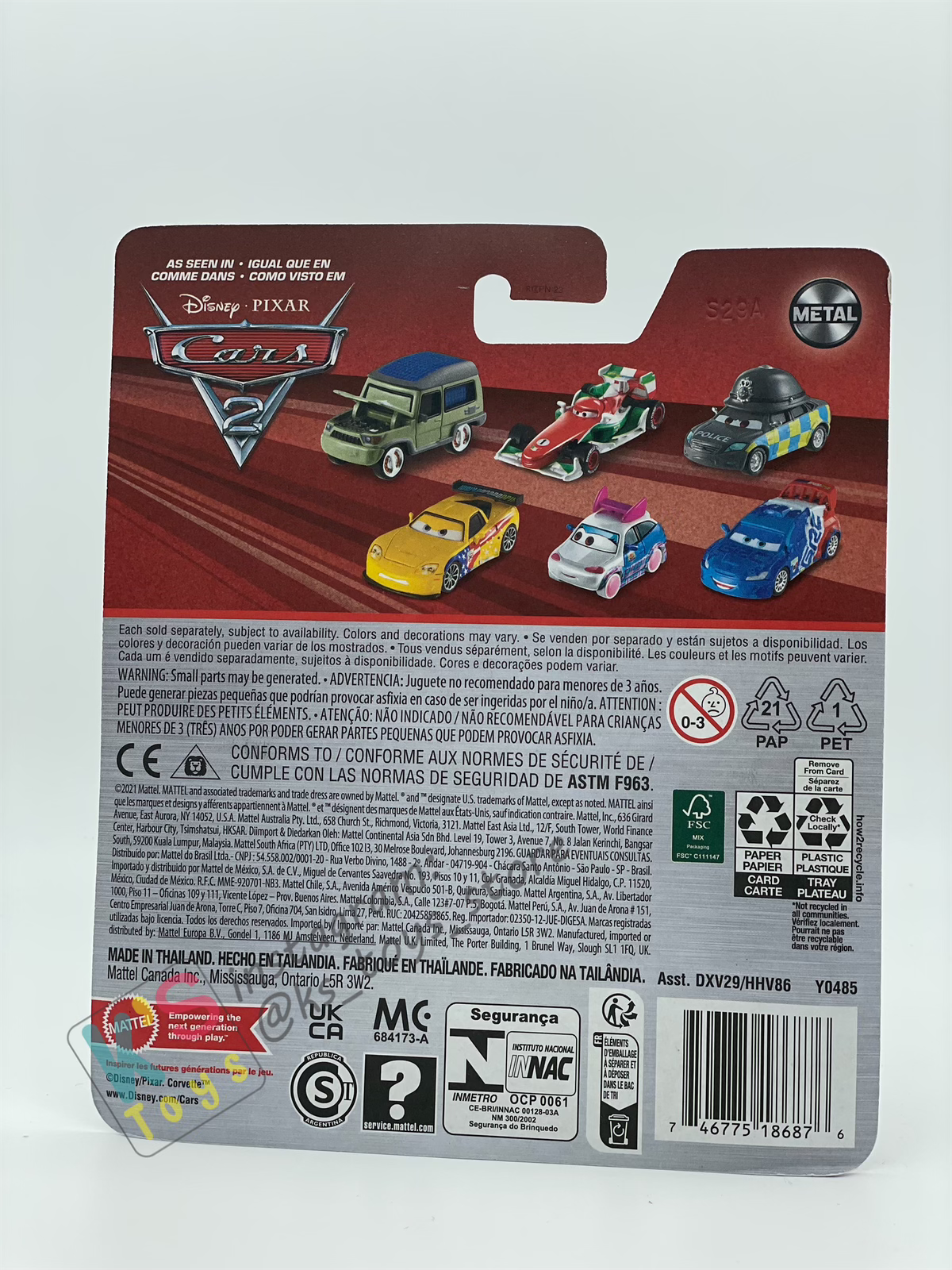 DISNEY PIXAR CARS BY MATTEL - "MILES AXELROD OPEN HOOD" 2023 RE-RELEASED - BNIP