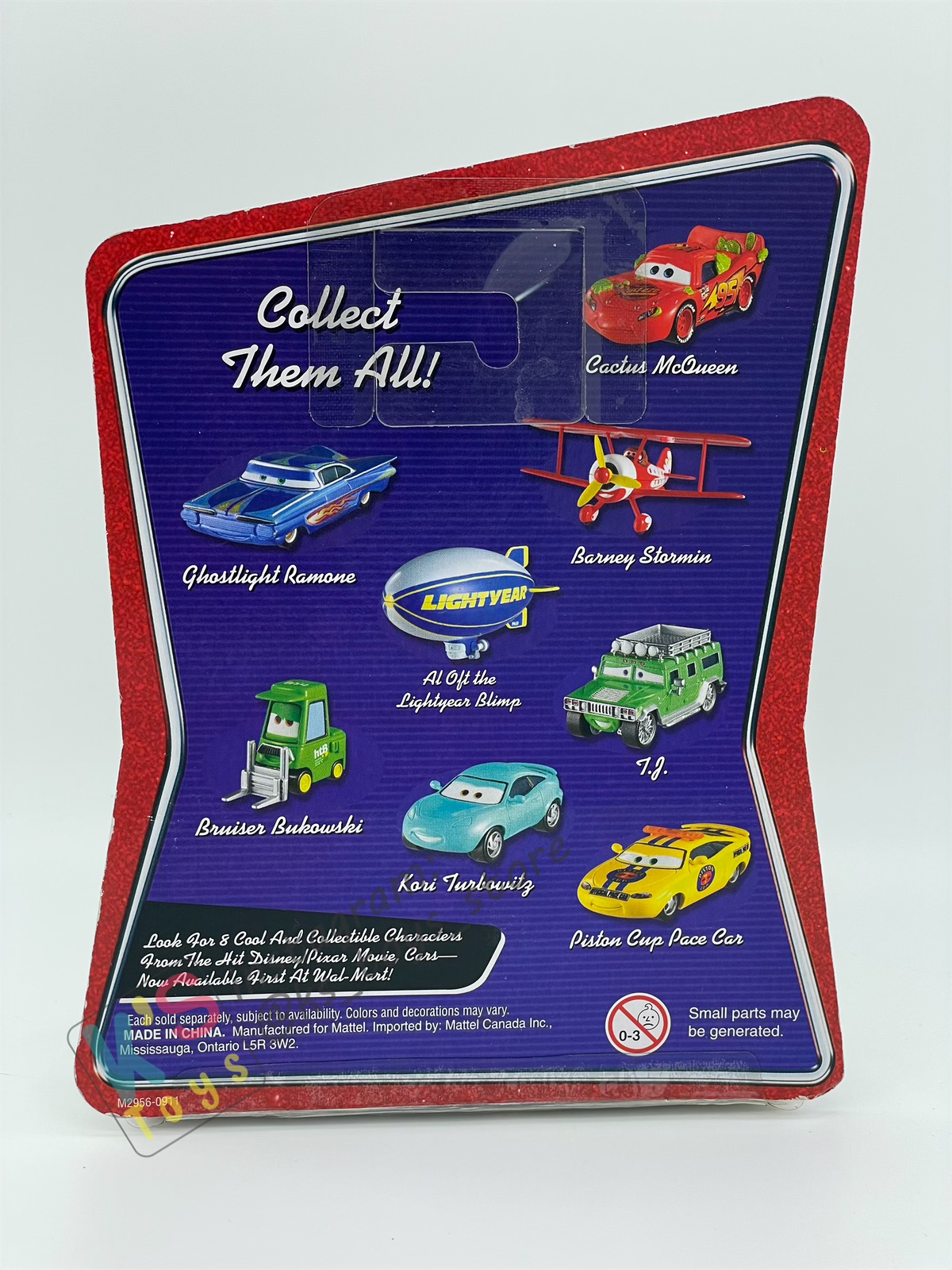 DISNEY PIXAR CARS BY MATTEL, T.J HUMMER (SMALL SIZE) - WALMART SERIES - BNIP