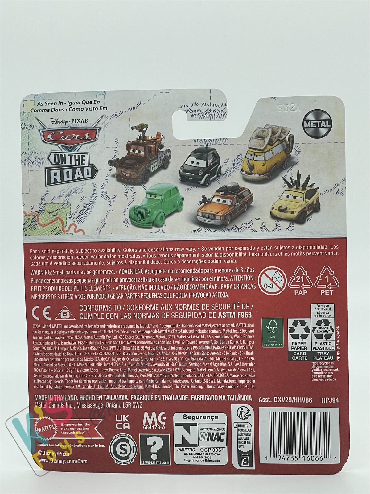 DISNEY PIXAR CARS BY MATTEL - "RANDY" CARS ON THE ROAD SERIES - 2023 NEW RELEASE - BNIP