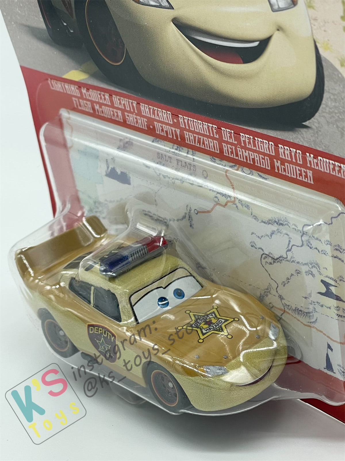 DISNEY PIXAR CARS BY MATTEL, DEPUTY HAZARD LIGHTNING MCQUEEN - 2023 NEW RELEASED - BNIP