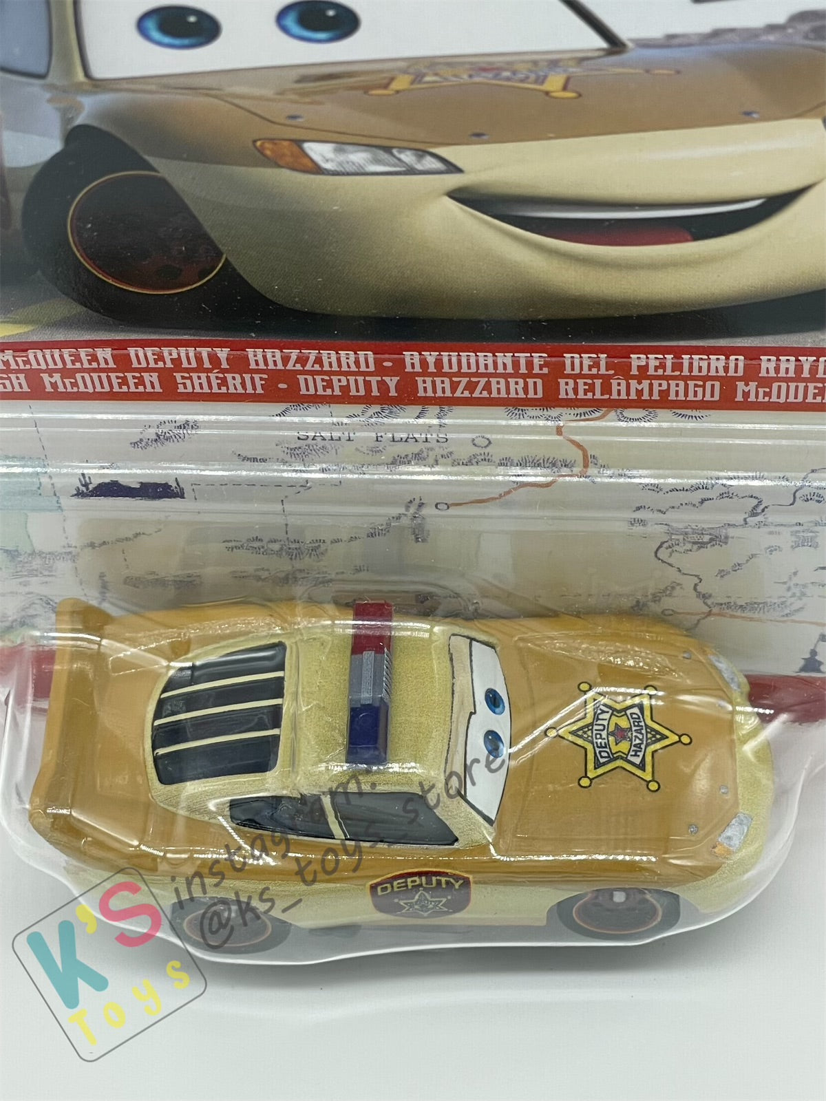 DISNEY PIXAR CARS BY MATTEL, DEPUTY HAZARD LIGHTNING MCQUEEN - 2023 NEW RELEASED - BNIP