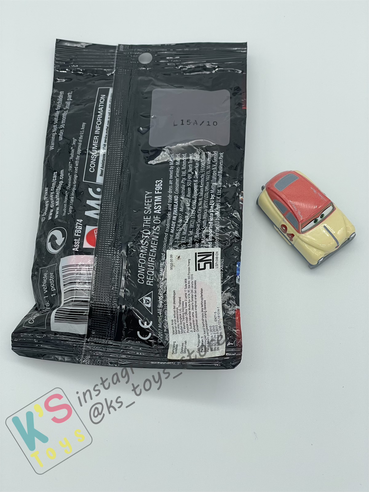 Mini Racers Pixar Disney Cars by Mattel, LOUIS NASH - Wave 3 2019 series - BNIP