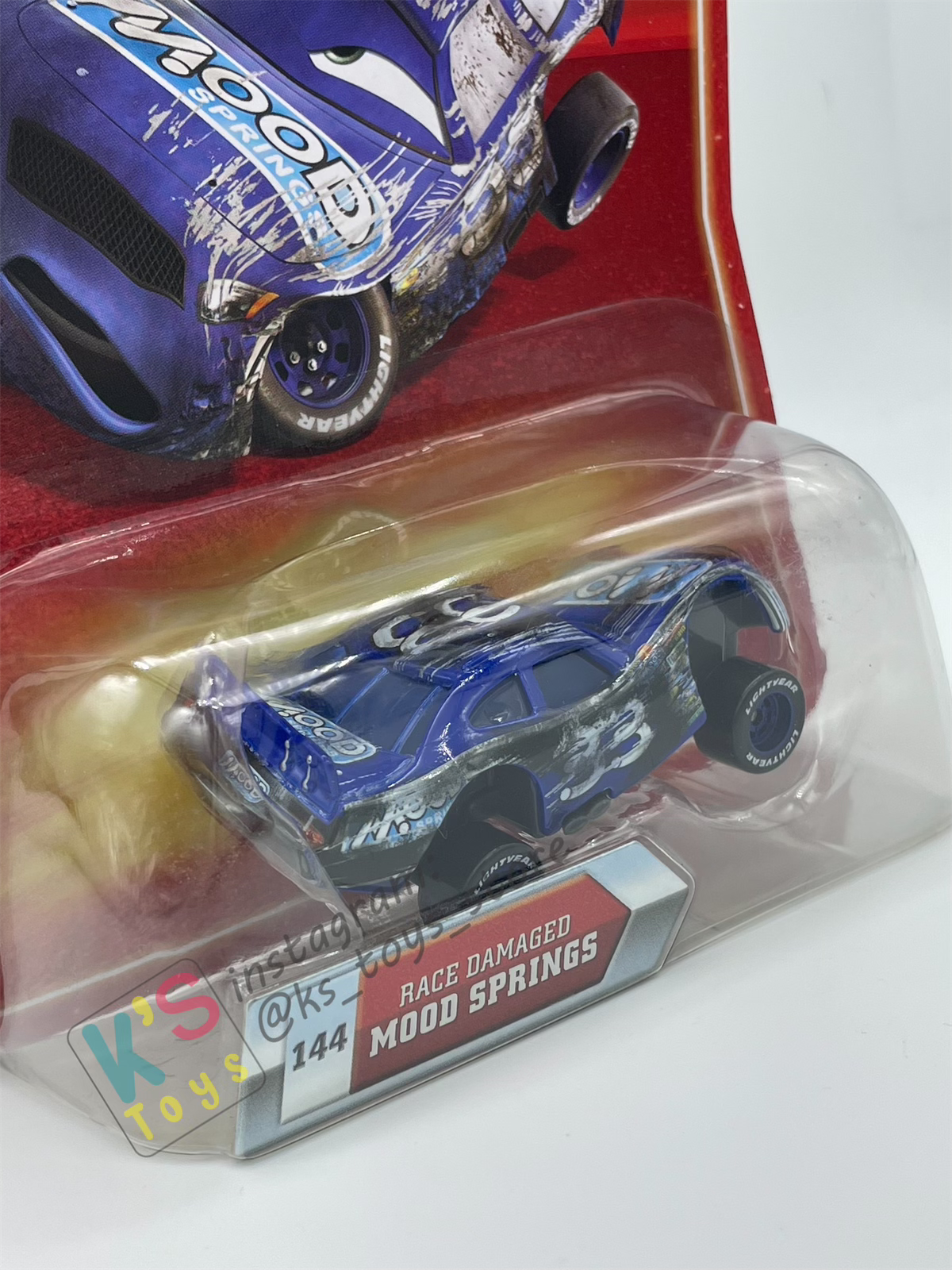 FINAL LAP COLLECTION - DISNEY PIXAR CARS - RACE DAMAGED MOOD SPRING - BNIP