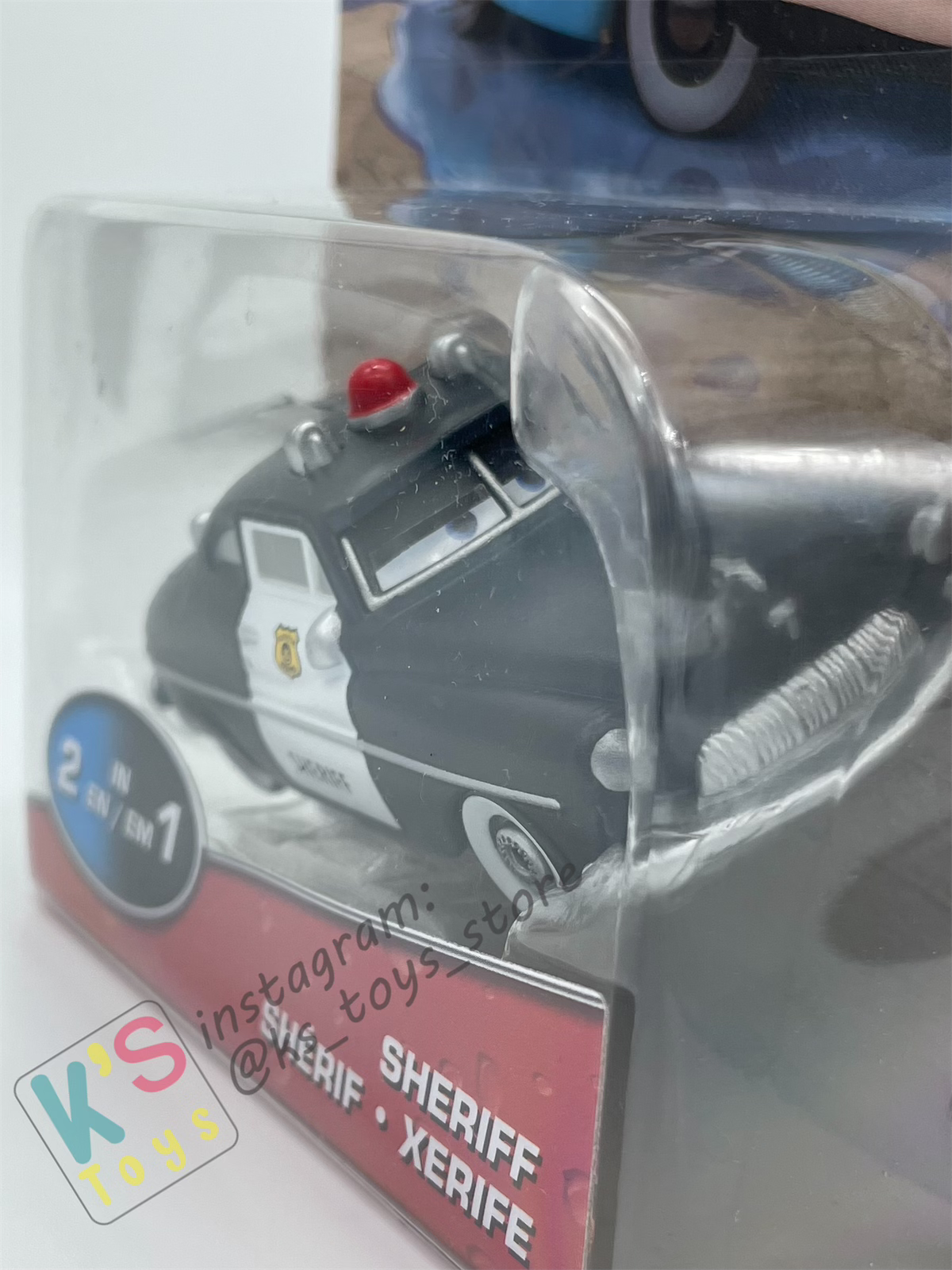 COLOR CHANGERS Disney Pixar Cars by MATTEL, SHERIFF (BLUE/BLACK) - 2023 NEW RELEASE - BNIP