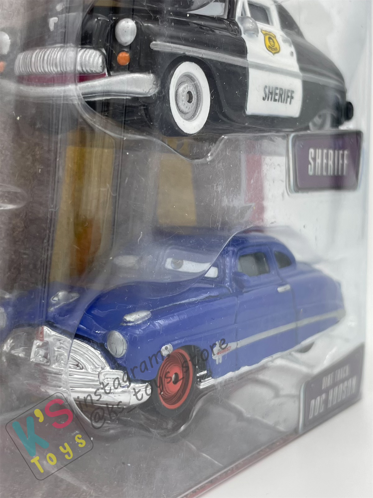 DISNEY PIXAR CARS 3 PACK DIRT TRACK GIFT PACK "CACTUS LIGHTNING MCQUEEN, SHERIFF, AND DIRT TRACK DOC HUDSON" - BNIP