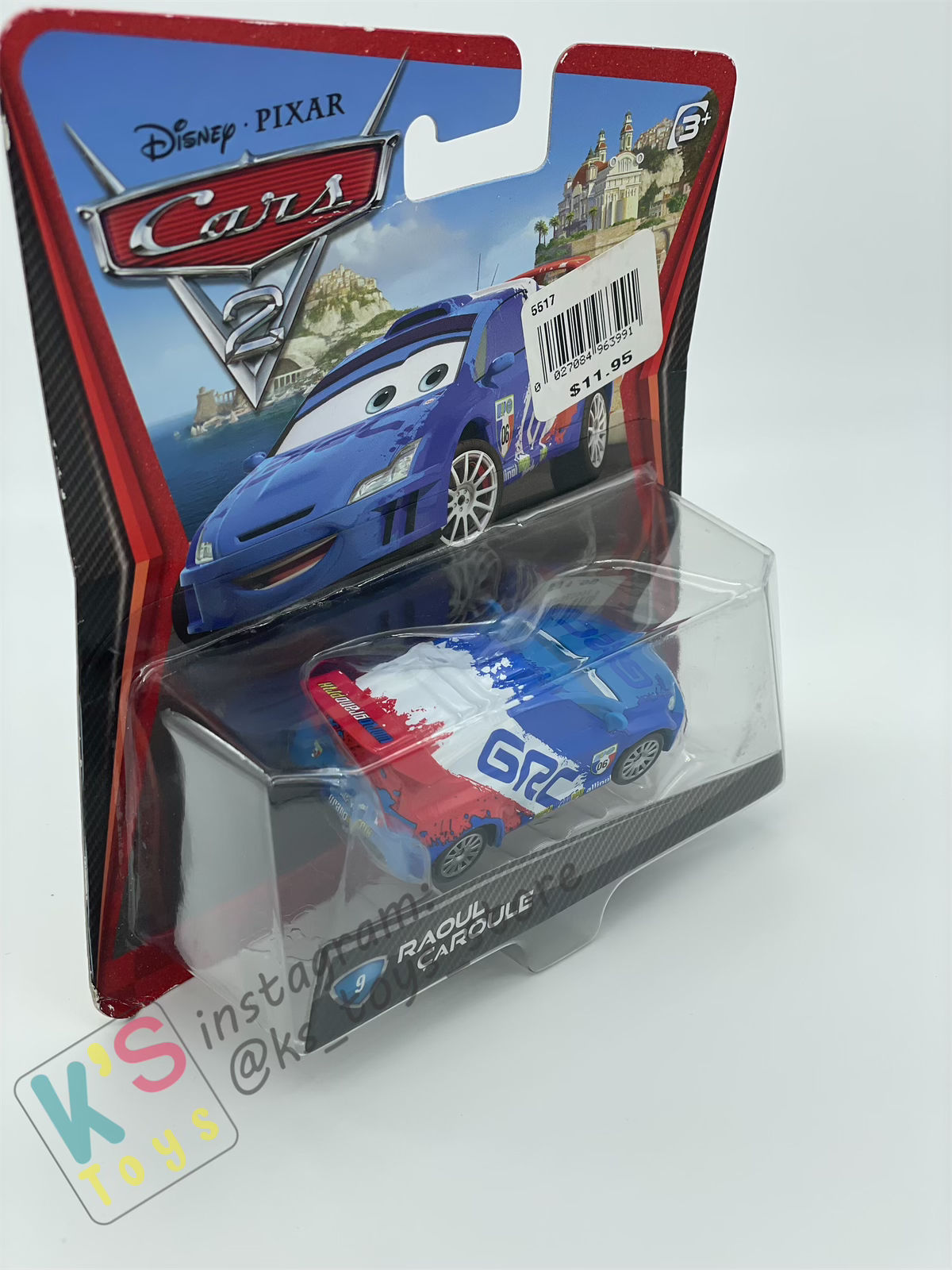 DISNEY PIXAR CARS BY MATTEL, RAOUL CAROULE - CARS 2 - BNIP