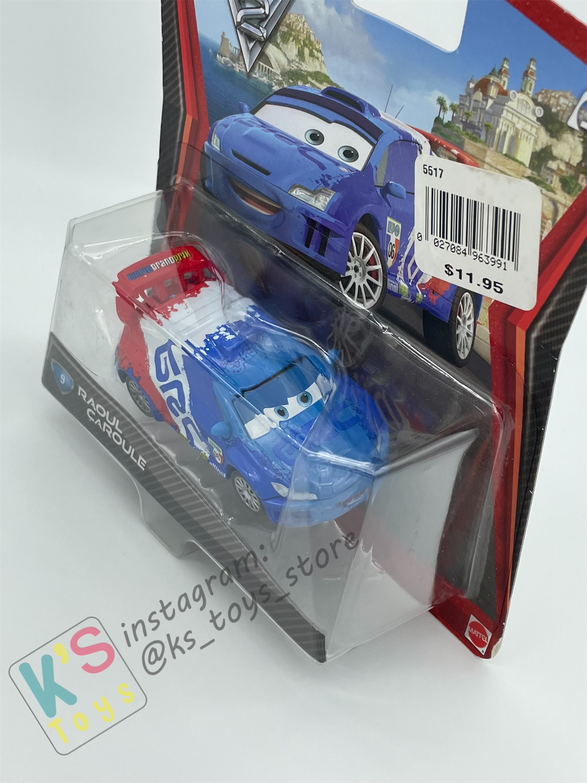 DISNEY PIXAR CARS BY MATTEL, RAOUL CAROULE - CARS 2 - BNIP