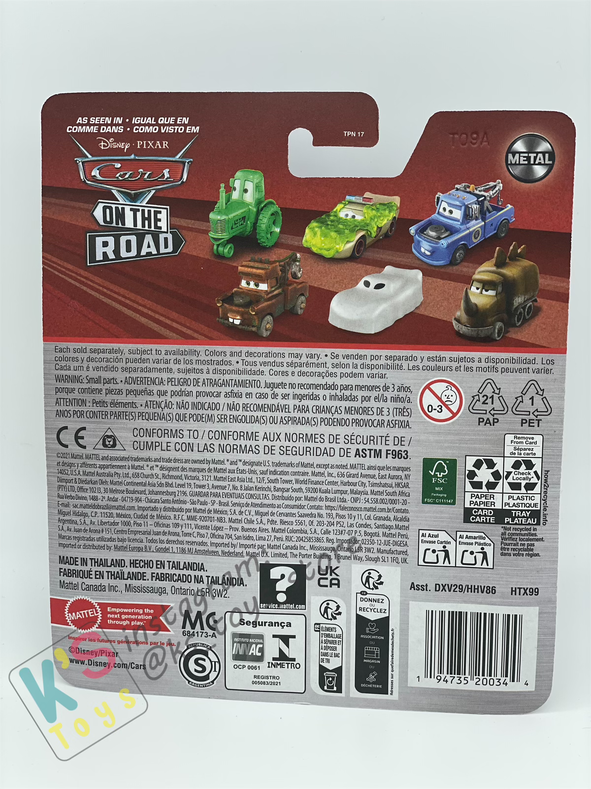 Disney Pixar Cars by MATTEL, JESSICA CARVILL - 2024 NEW RELEASE - BNIP