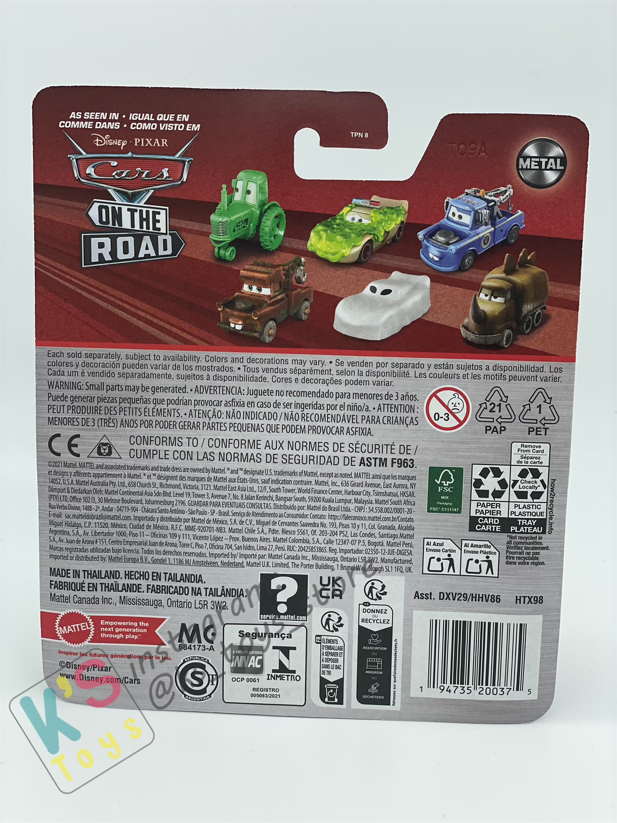 Disney Pixar Cars by MATTEL, JASON ROADKEY - 2024 NEW RELEASE - BNIP