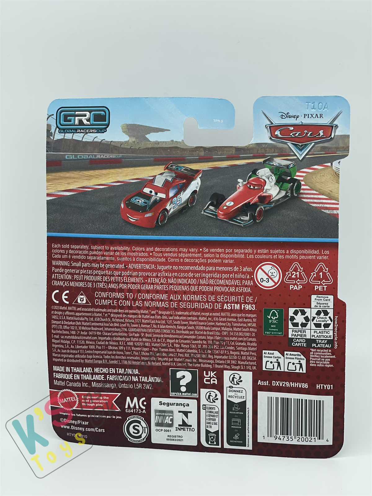 Disney Pixar Cars by MATTEL, NEW RELEASE - FRANCESCO BERNOULLI GRC SERIES - Case H 2024 - BNIP