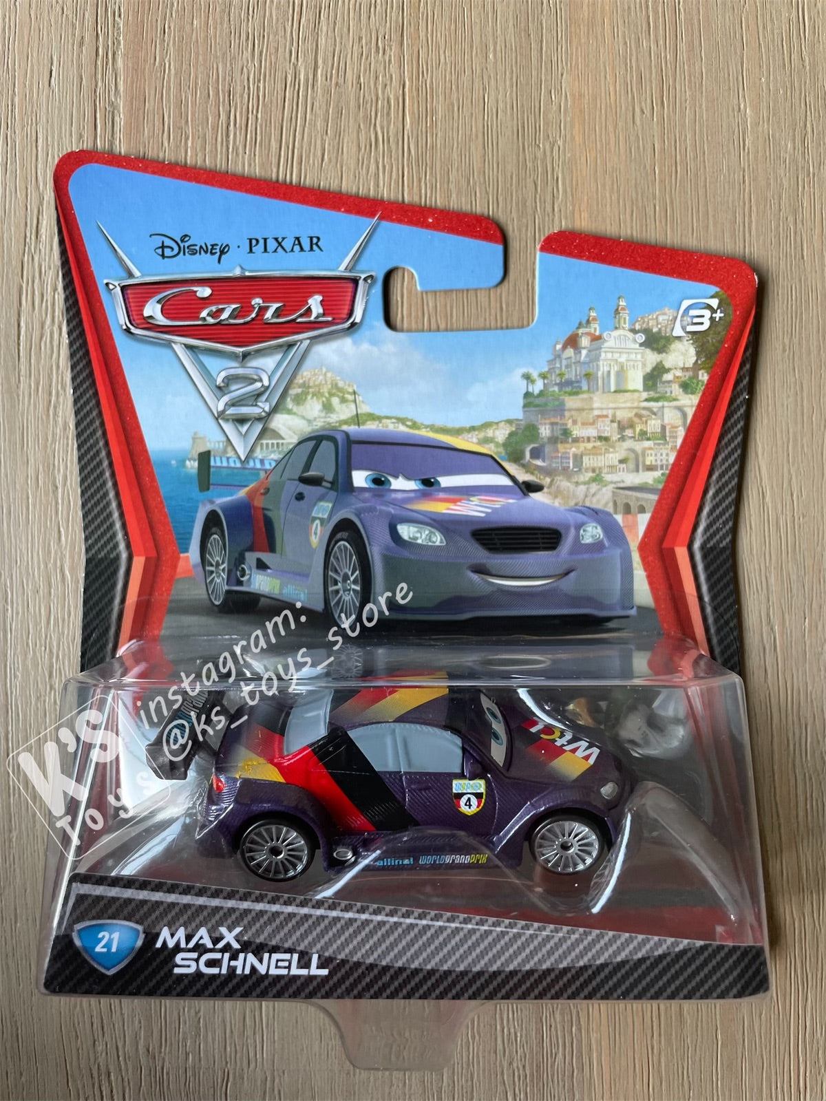 DISNEY PIXAR CARS BY MATTEL, CARS 2 MAX SCHNELL - BNIP