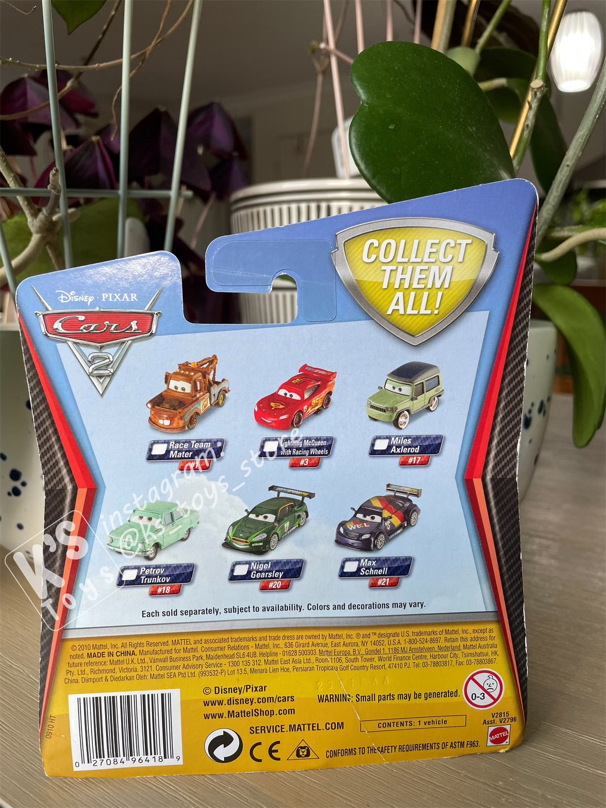 DISNEY PIXAR CARS BY MATTEL, CARS 2 MAX SCHNELL - BNIP