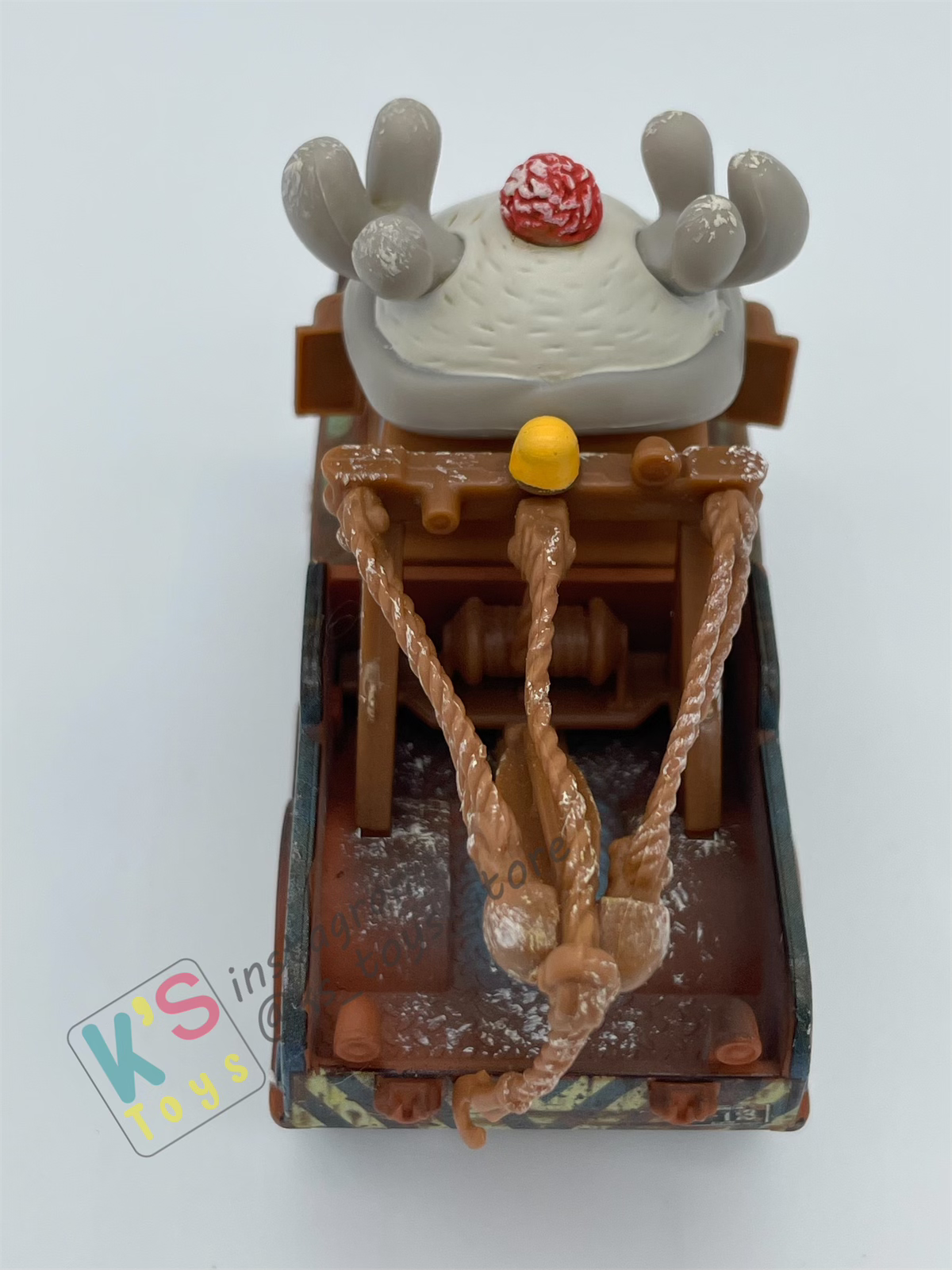 PRE-OWNED / LOOSE DISNEY PIXAR CARS - "REINDEER MATER" - MATER SAVES CHRISTMAS SERIES - DISPLAYED CONDITION