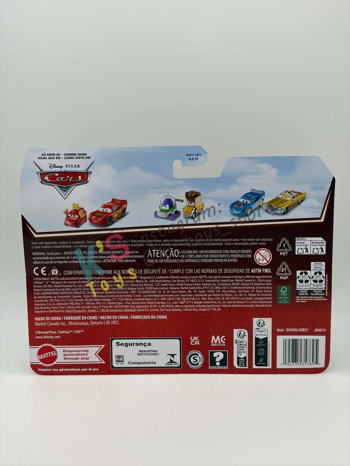 Disney Pixar Cars 1:55 by Mattel 2-Pack, RED AND GUIDO (FACIAL VARIANT) - 2026 RE-RELEASED 20th ANNIVERSARY CARD - BNIP
