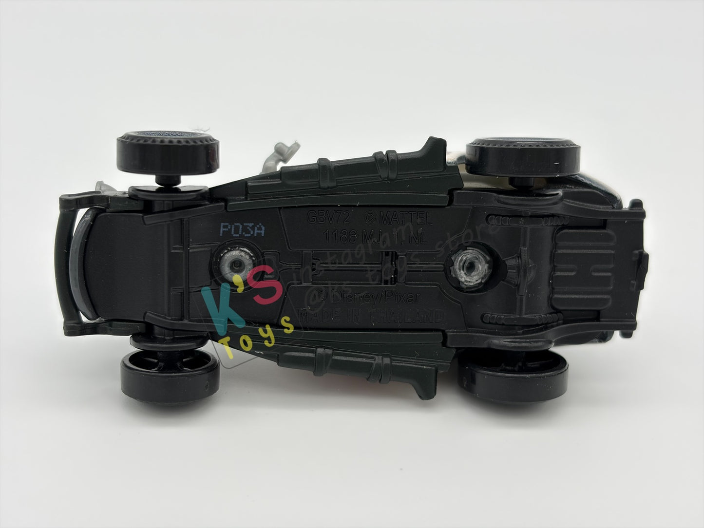 PRE-OWNED / LOOSE DISNEY PIXAR CARS BY MATTEL - "CALEB WORLEY" - CARS 3 DOC'S RACING DAYS SERIES - PLAYED CONDITION - READ DESCRIPTION!!!!!!!!!!!