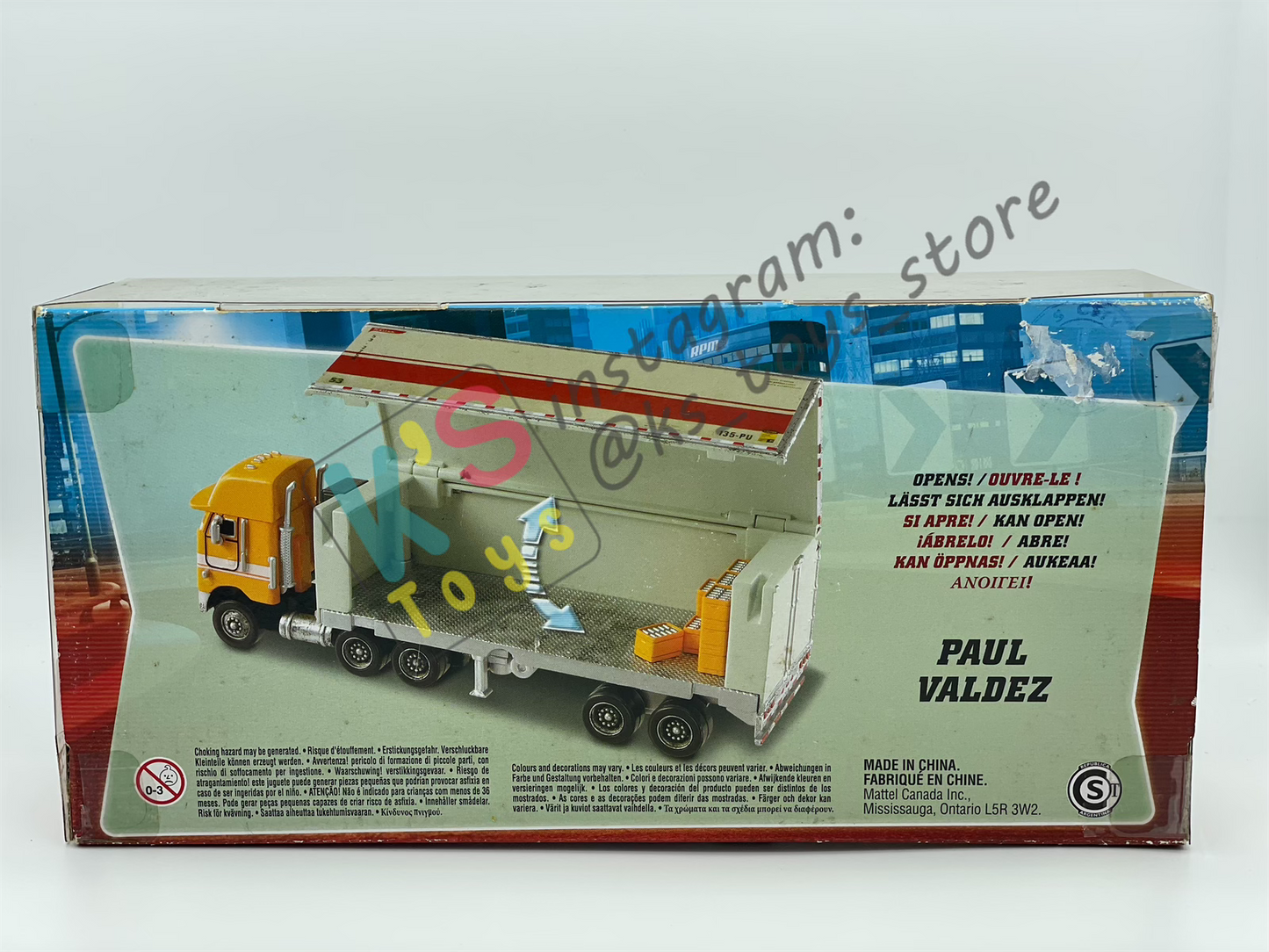 Hauler Disney Pixar Cars by Mattel, Bundle of 2 Haulers; Paul Valdez Hauler and Leak Less Hauler - BNIP - Please Read Description!!