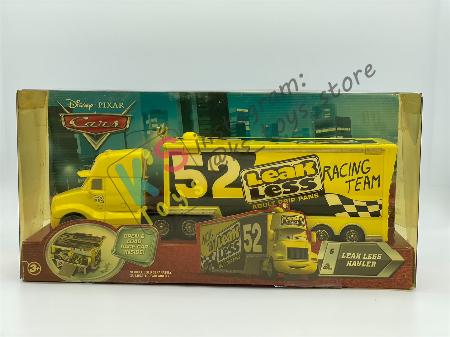 Hauler Disney Pixar Cars by Mattel, Bundle of 2 Haulers; Paul Valdez Hauler and Leak Less Hauler - BNIP - Please Read Description!!