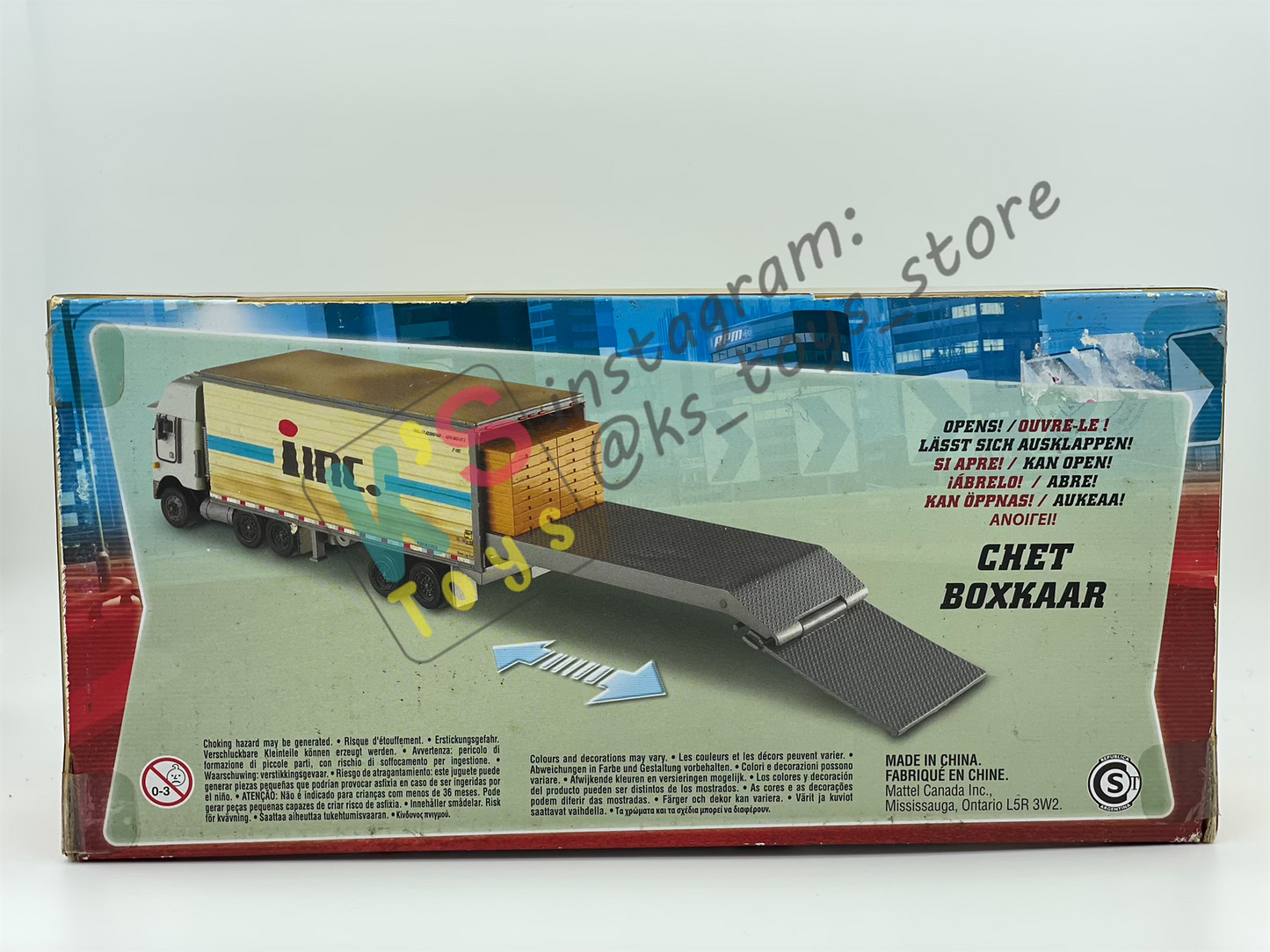 Hauler Disney Pixar Cars by Mattel, Bundle of 2 Haulers; Chet Boxkaar Hauler and Mack CARS 1 - BNIP - Please Read Description!!