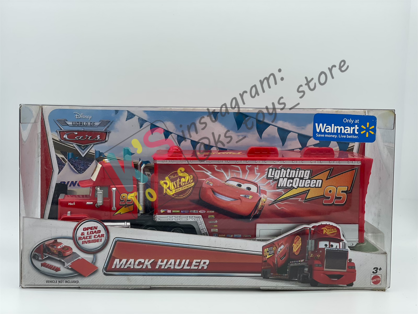 Hauler Disney Pixar Cars by Mattel, Bundle of 2 Haulers; Chet Boxkaar Hauler and Mack CARS 1 - BNIP - Please Read Description!!