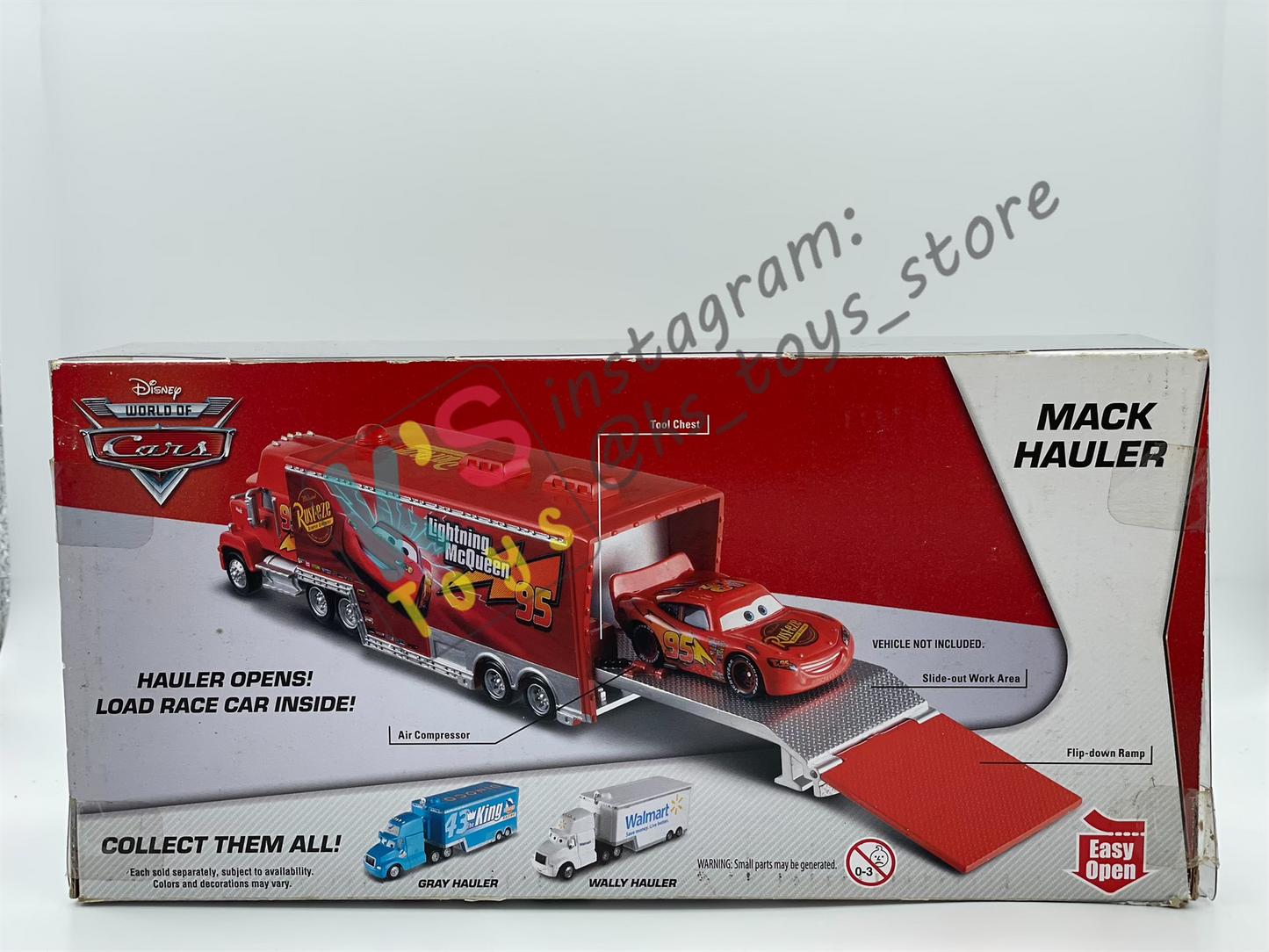 Hauler Disney Pixar Cars by Mattel, Bundle of 2 Haulers; Chet Boxkaar Hauler and Mack CARS 1 - BNIP - Please Read Description!!