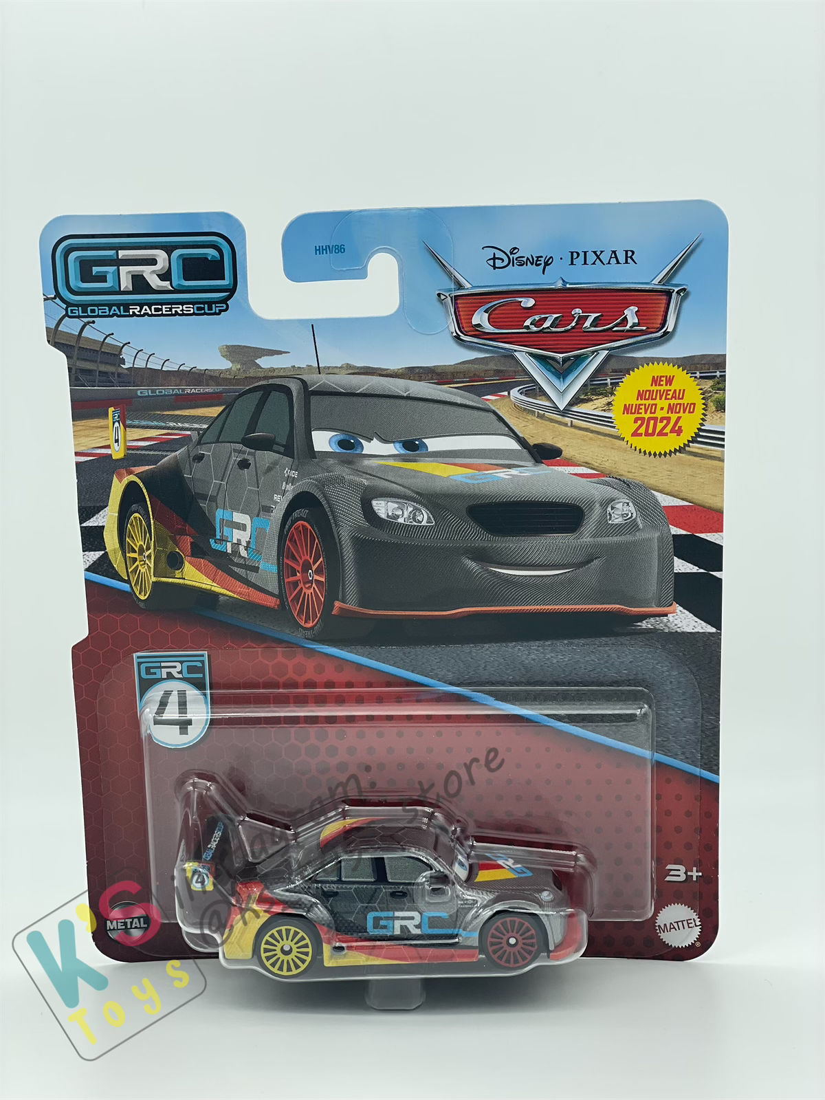 DISNEY PIXAR CARS BY MATTEL - "MAX SCHNELL" GRC SERIES 2024 NEW RELEASE - BNIP