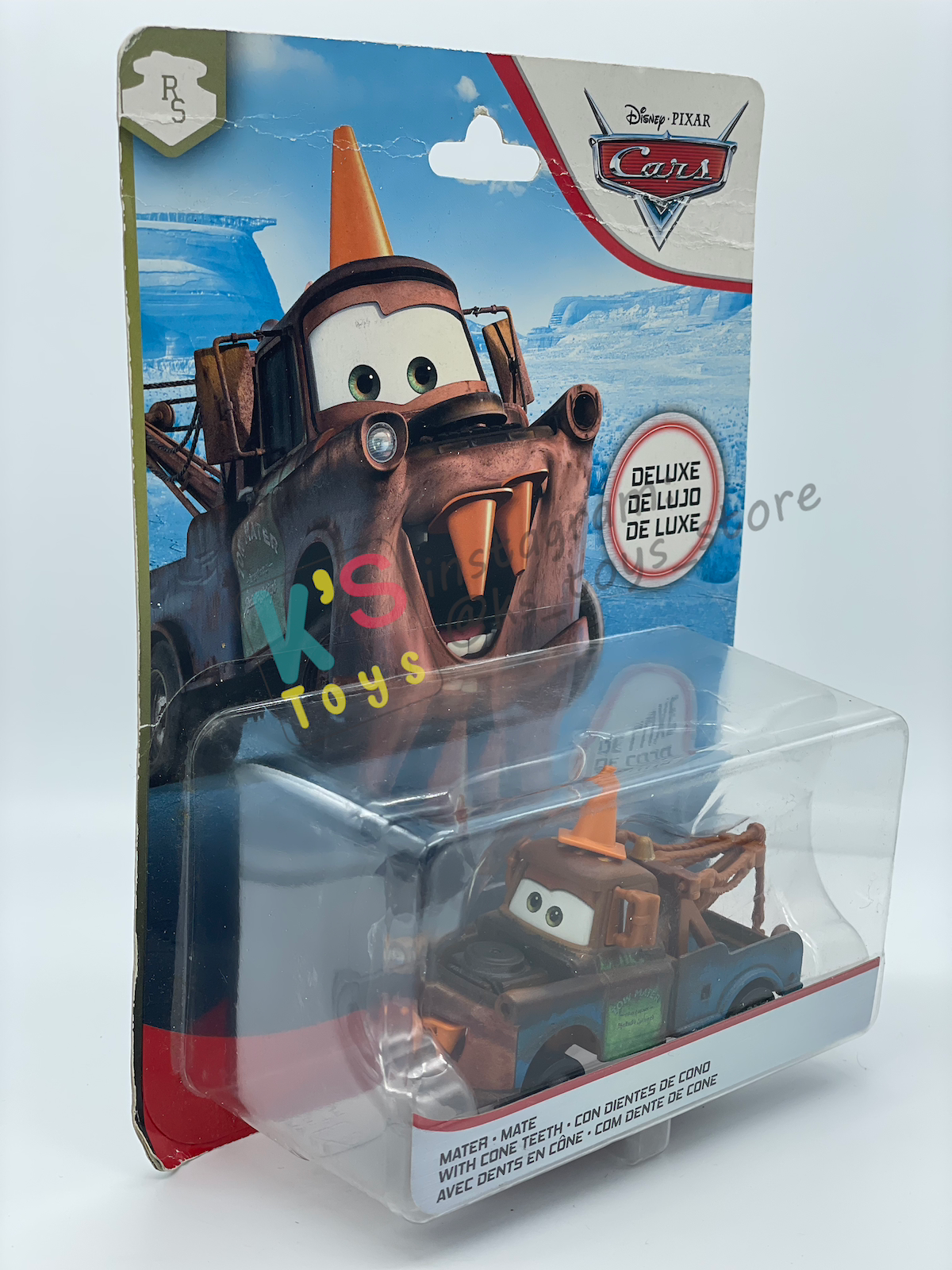 DELUXE DISNEY PIXAR CARS "MATER WITH CONE TEETH" - BNIP