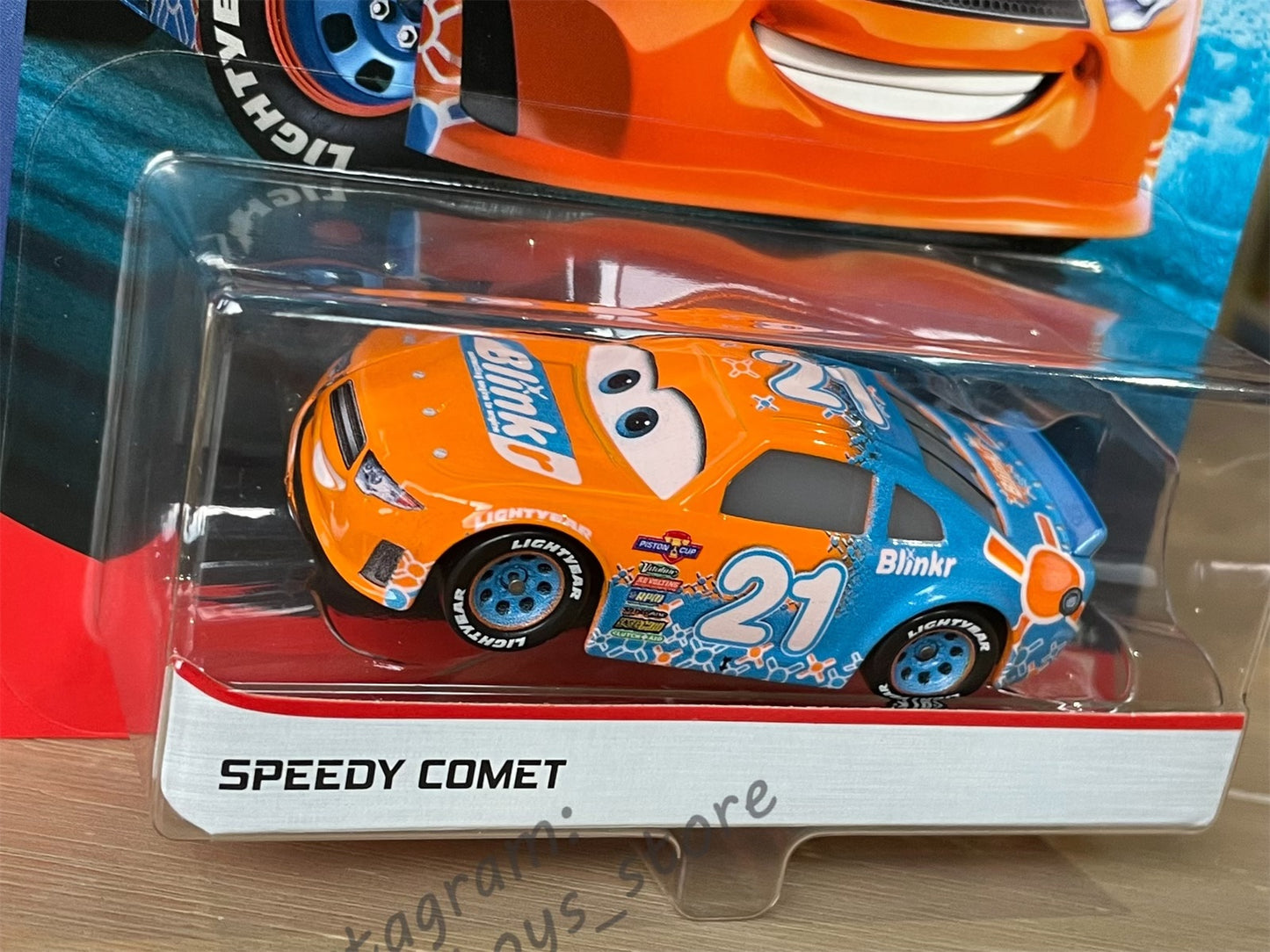 DISNEY PIXAR CARS BY MATTEL, SPEEDY COMET - PISTON CUP RACERS- BNIP